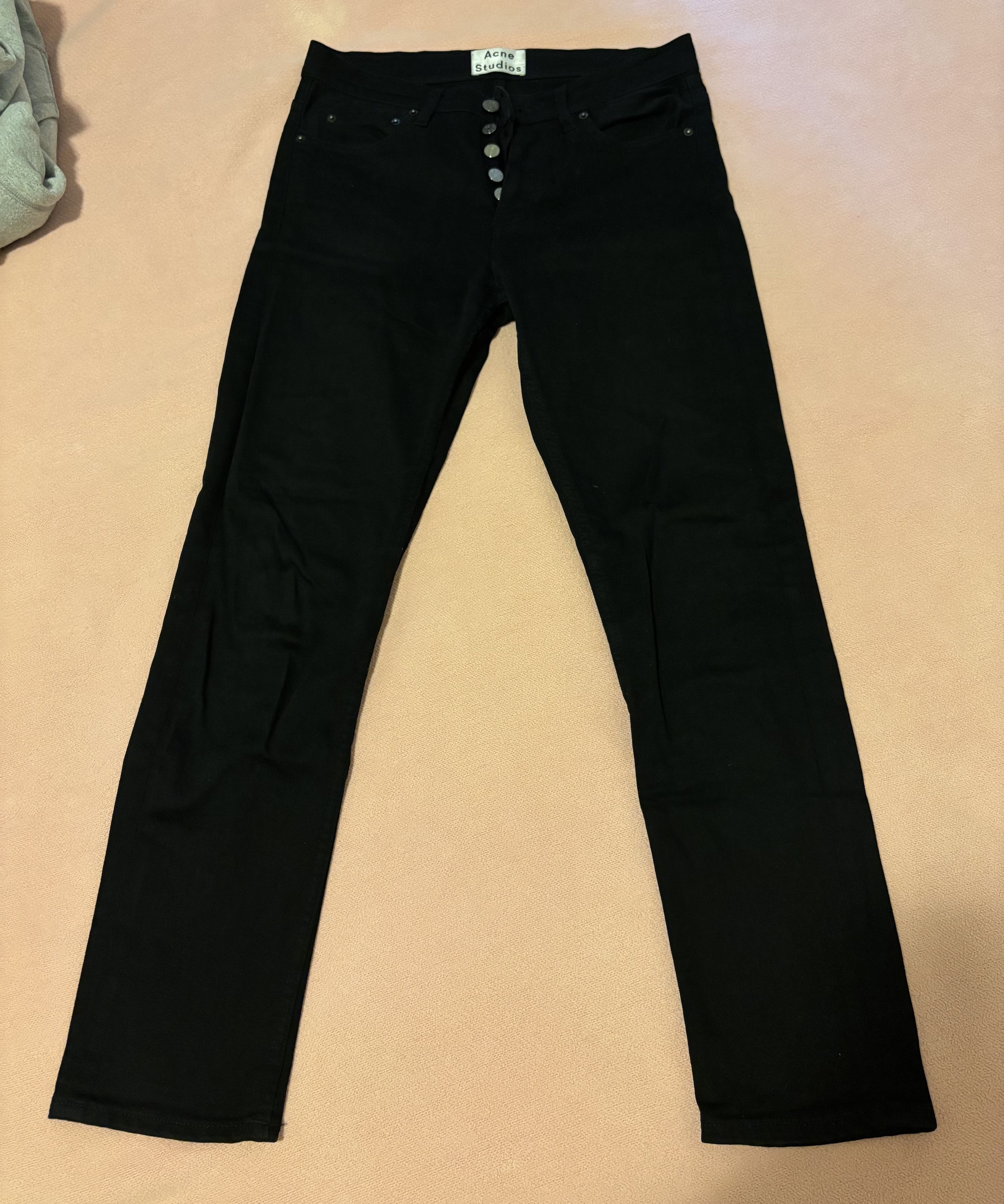 2013 acne black skinny jeans