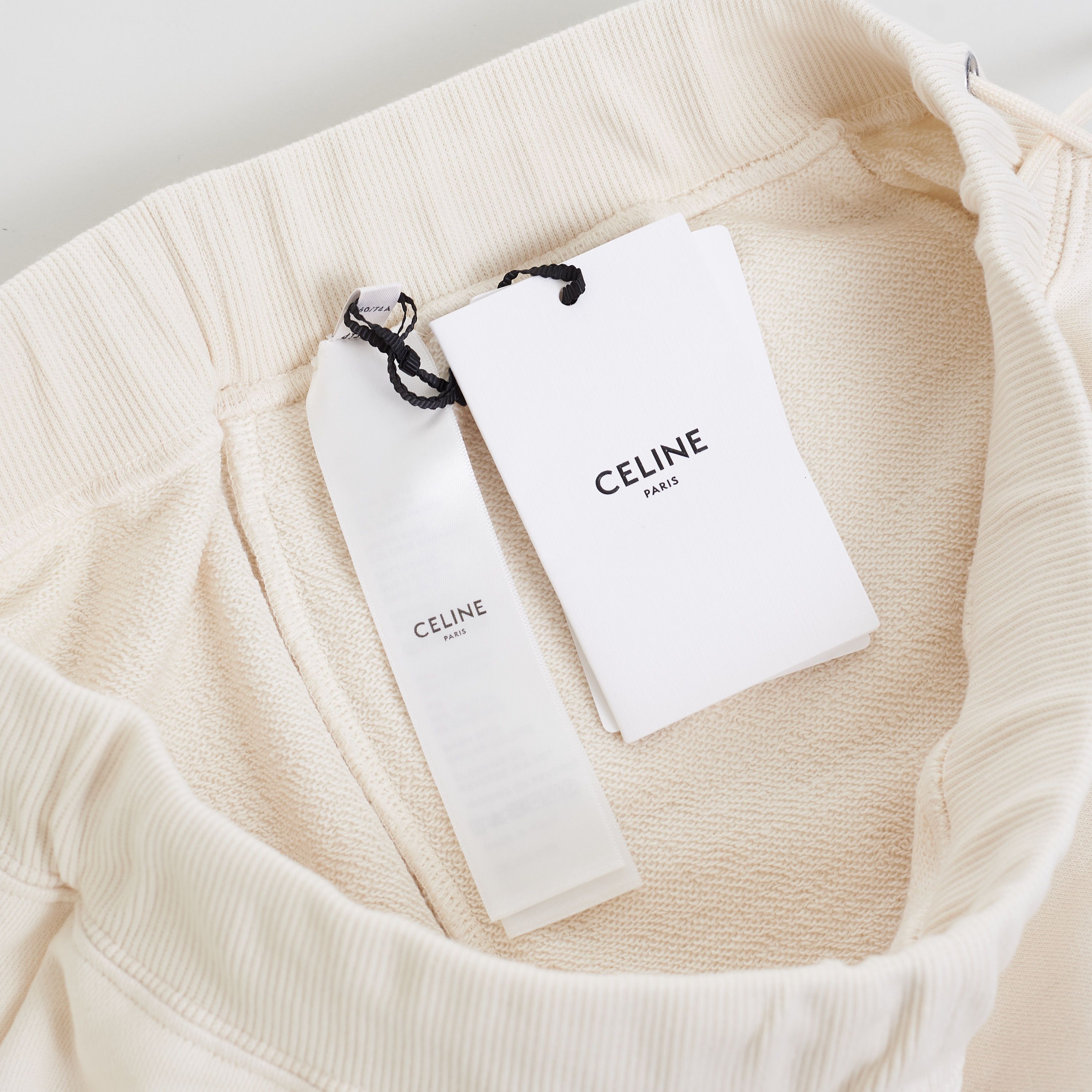Celine Loose Celine Embroidered Shorts In Cream/Black Size L Size 32" / US 10 / IT 46 - 7 Thumbnail