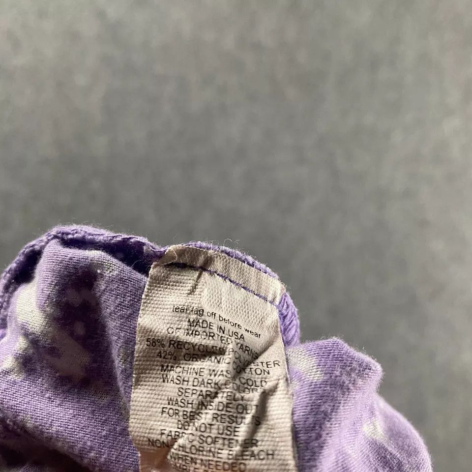 Prana Vintage PrAna Top Women's Small Purple Paisley Floral Hooded Size S / US 4 / IT 40 - 7 Thumbnail