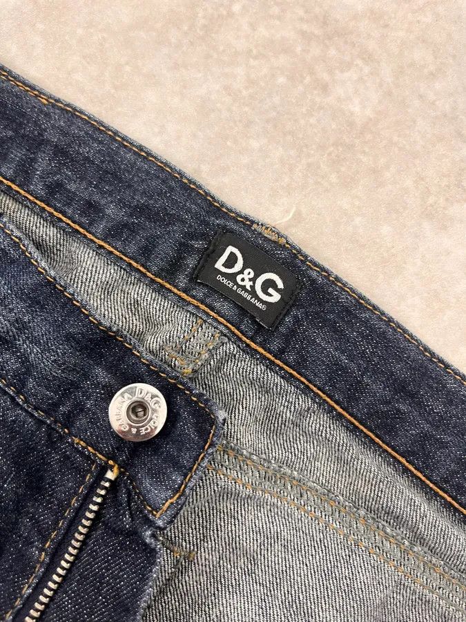 Dolce & Gabbana AW2006 Dolce & Gabbana Abstract Blue Rebel Denim Jeans Size US 31 - 10 Thumbnail