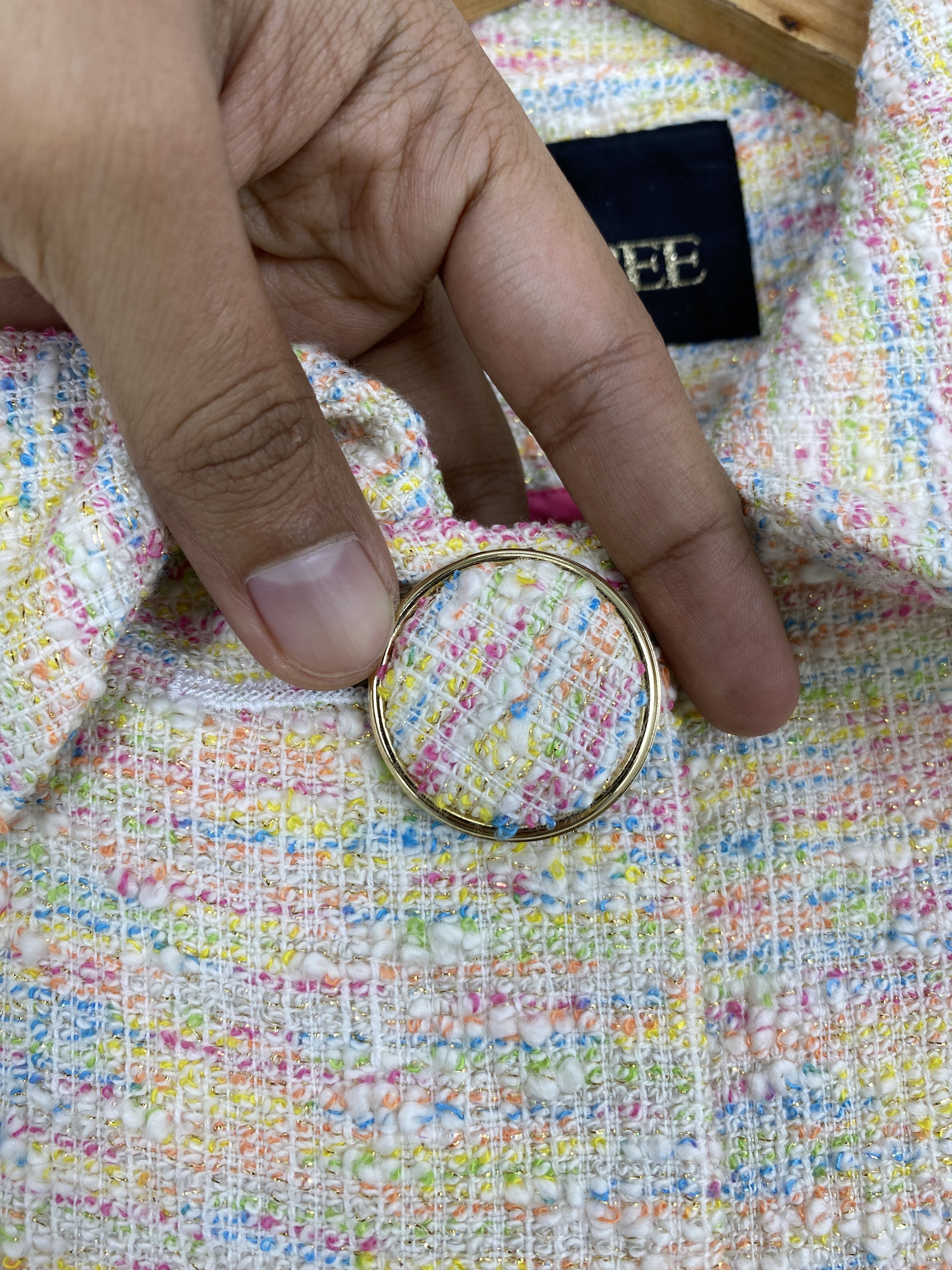 Japanese Brand Vintage Mr Bee Wool Duffle Rainbow Jacket Coat JA0116 Size US S / EU 44-46 / 1 - 9 Thumbnail