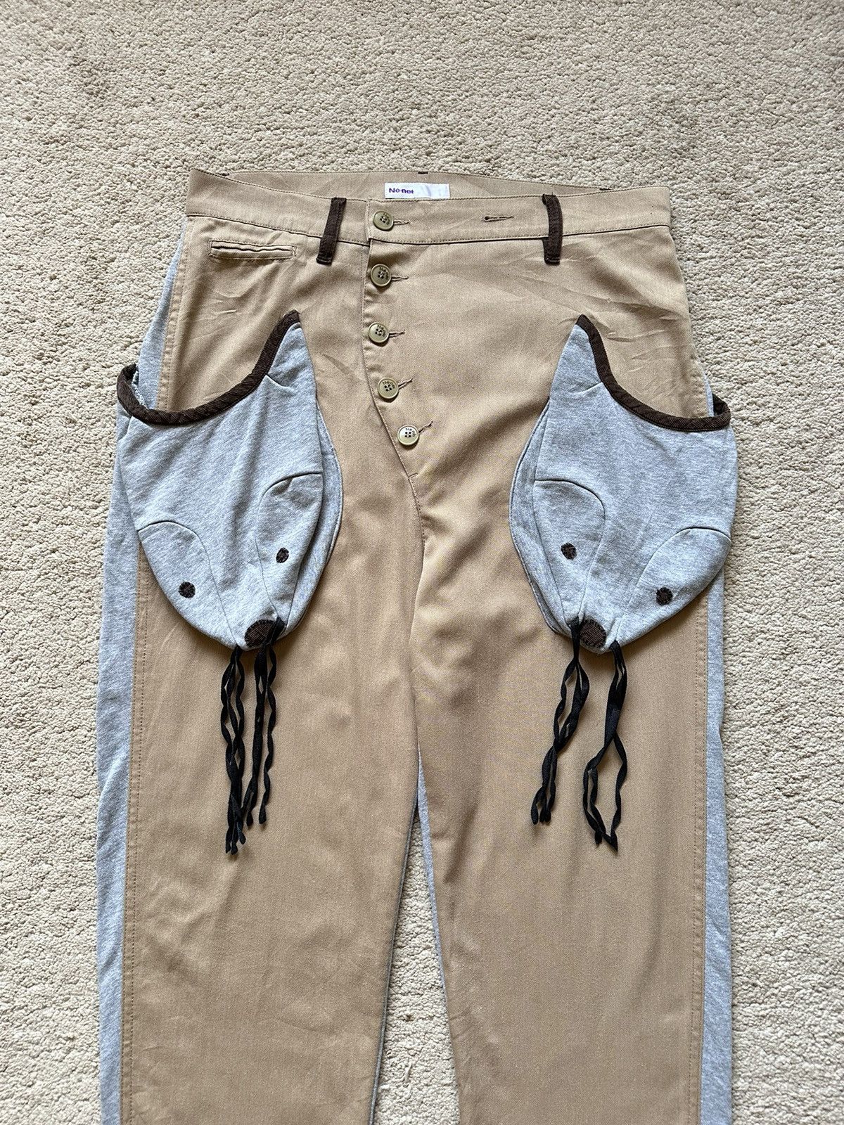 Issey Miyake AW2012 Ne-Net Mouse Pocket Hybrid Pant Size US 30 / EU 46 - 2 Thumbnail