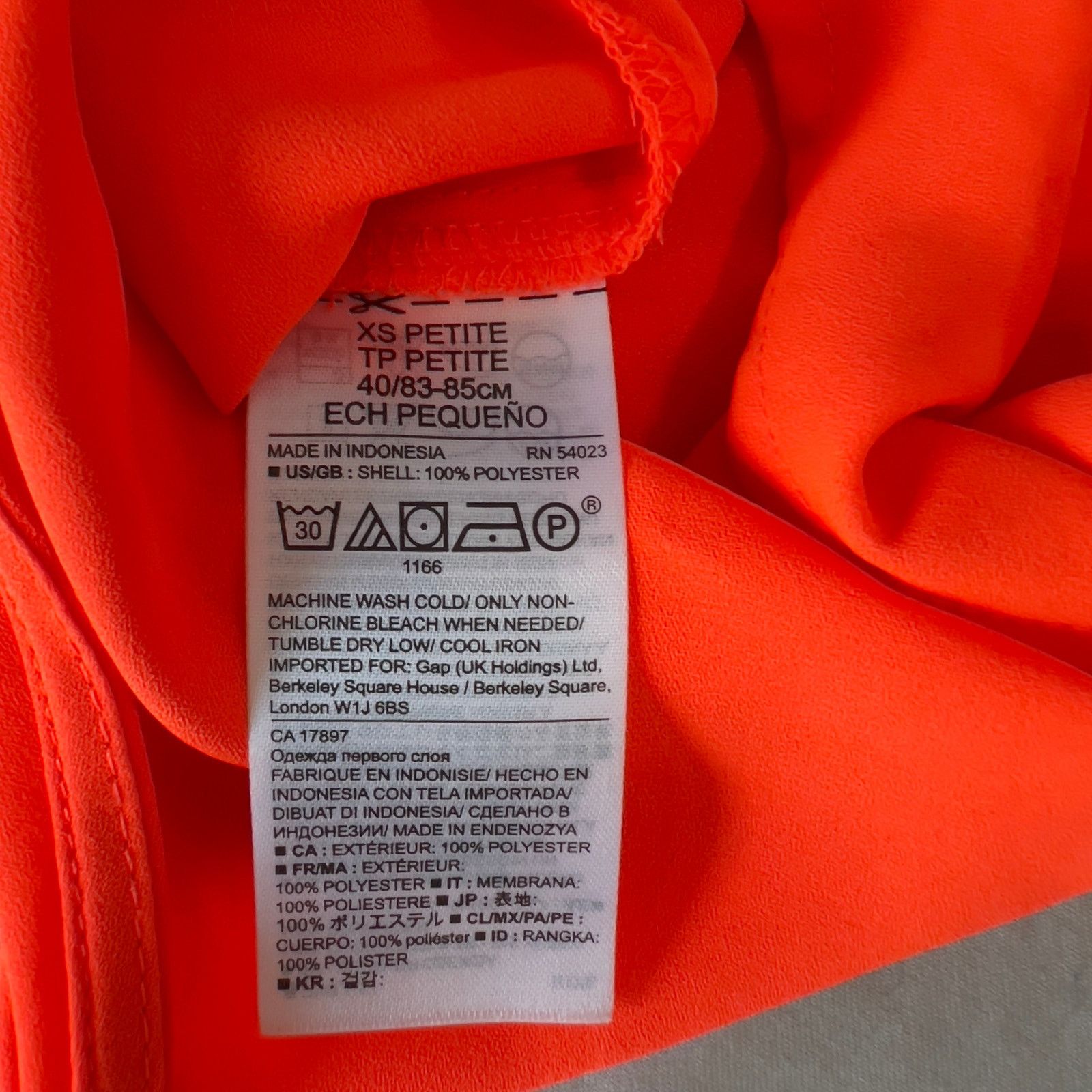 Banana Republic Banana Republic Wrap Top Pet XS Neon Sunset Ruched Size XS / US 0-2 / IT 36-38 - 9 Thumbnail
