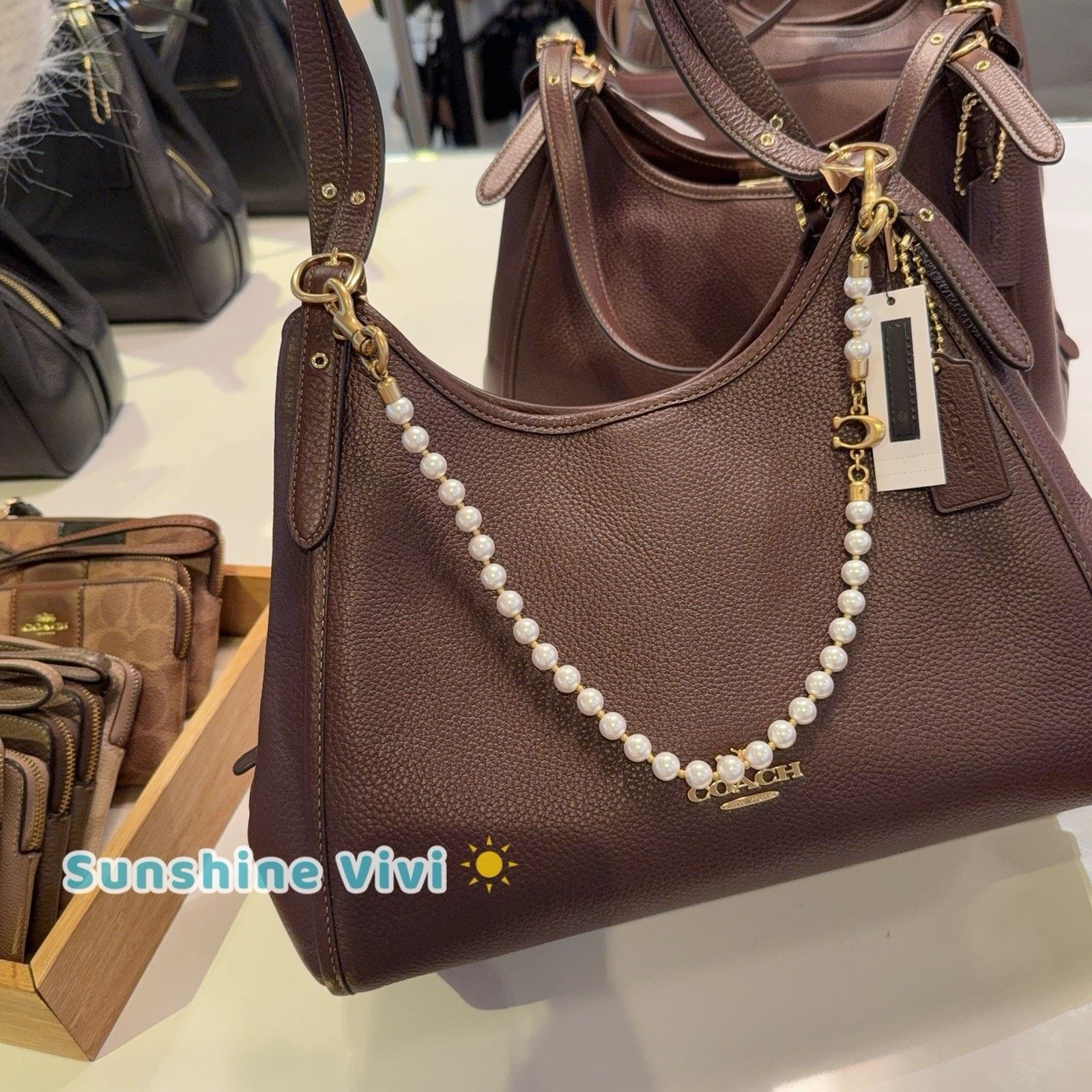 Coach NWT Bundle Coach Erin Bag CAQ86 Maple & CAU48 Pearl Strap Size ONE SIZE - 2 Thumbnail