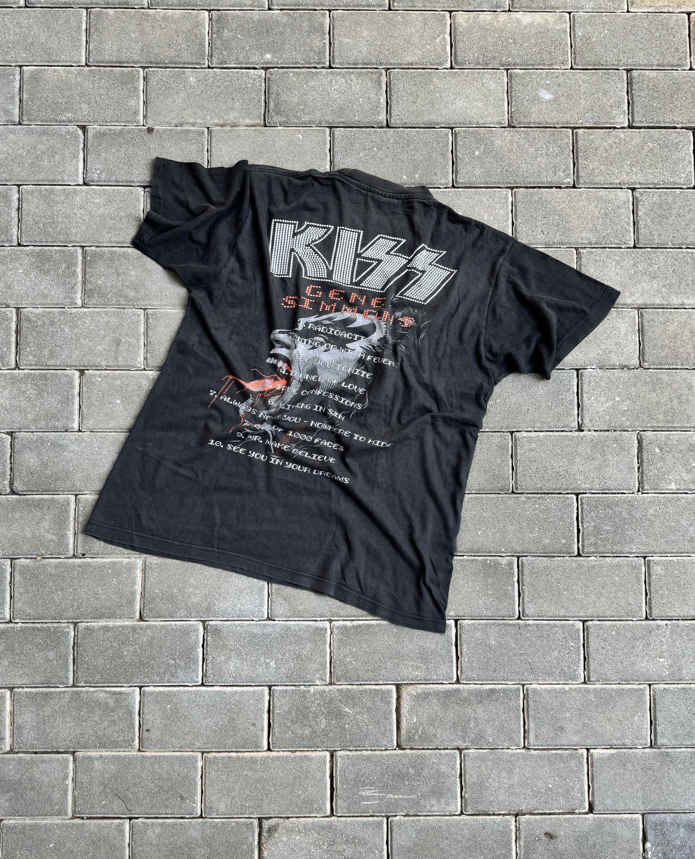 KISS Vintage 1991 Kiss Gene Simmons black cotton t-shirt Size US L / EU 52-54 / 3 - 5 Thumbnail