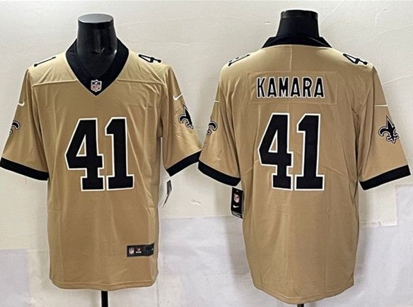 Other Men's New Orleans Saints #41 Alvin Kamara Gold Jersey Size US M / EU 48-50 / 2 - 1 Thumbnail