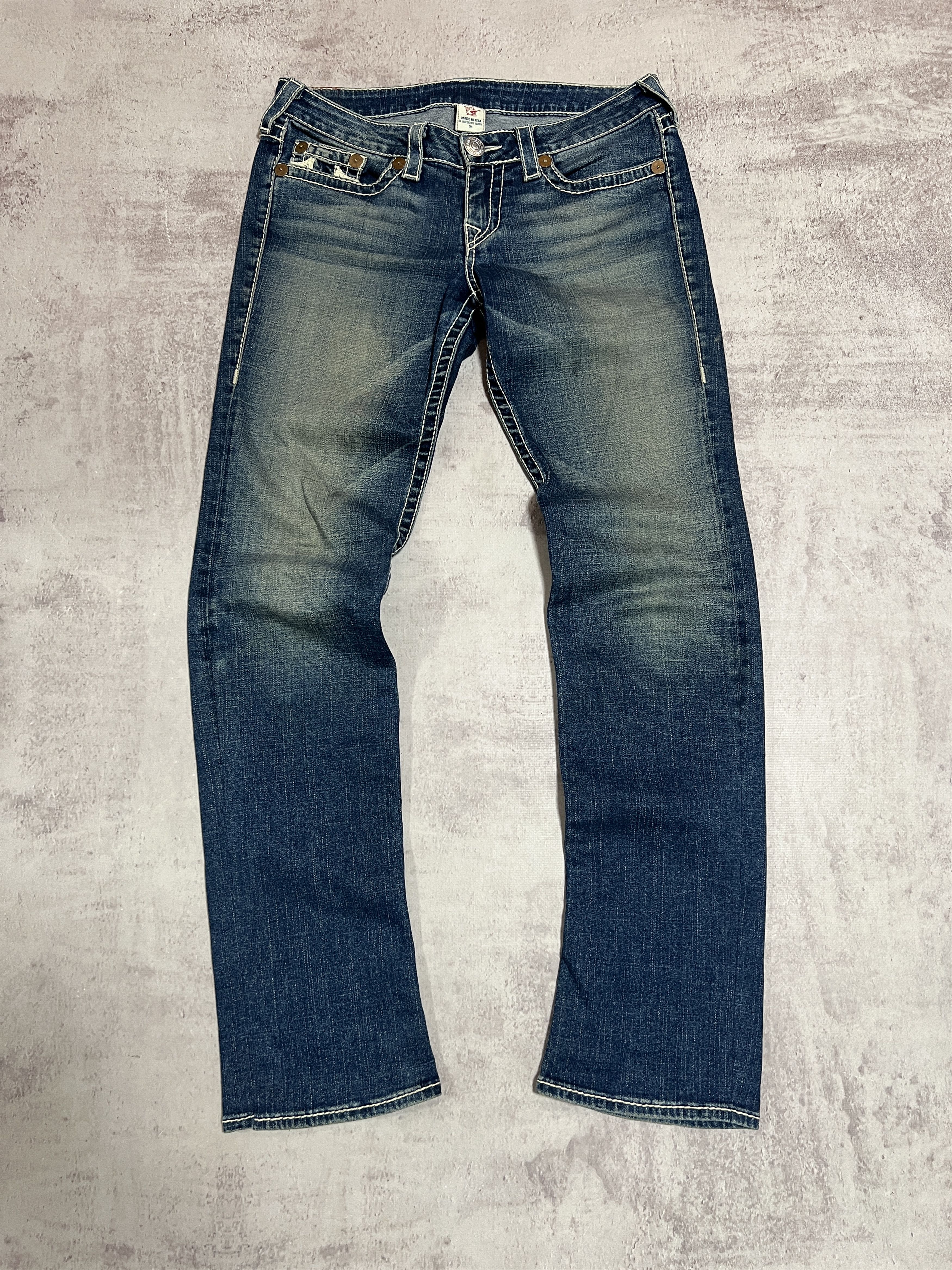 True Religion Vintage True religion Y2K Rainbow Gina denim jeans Size 31" - 2 Thumbnail