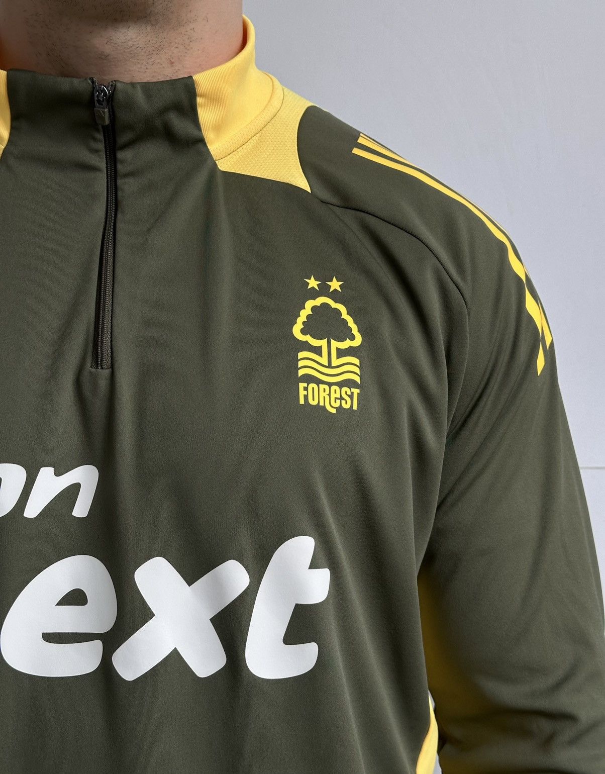 Adidas Adidas Nottingham Forest Training Top Green 1/4 Zip Men's Size US XXL / EU 58 / 5 - 3 Thumbnail