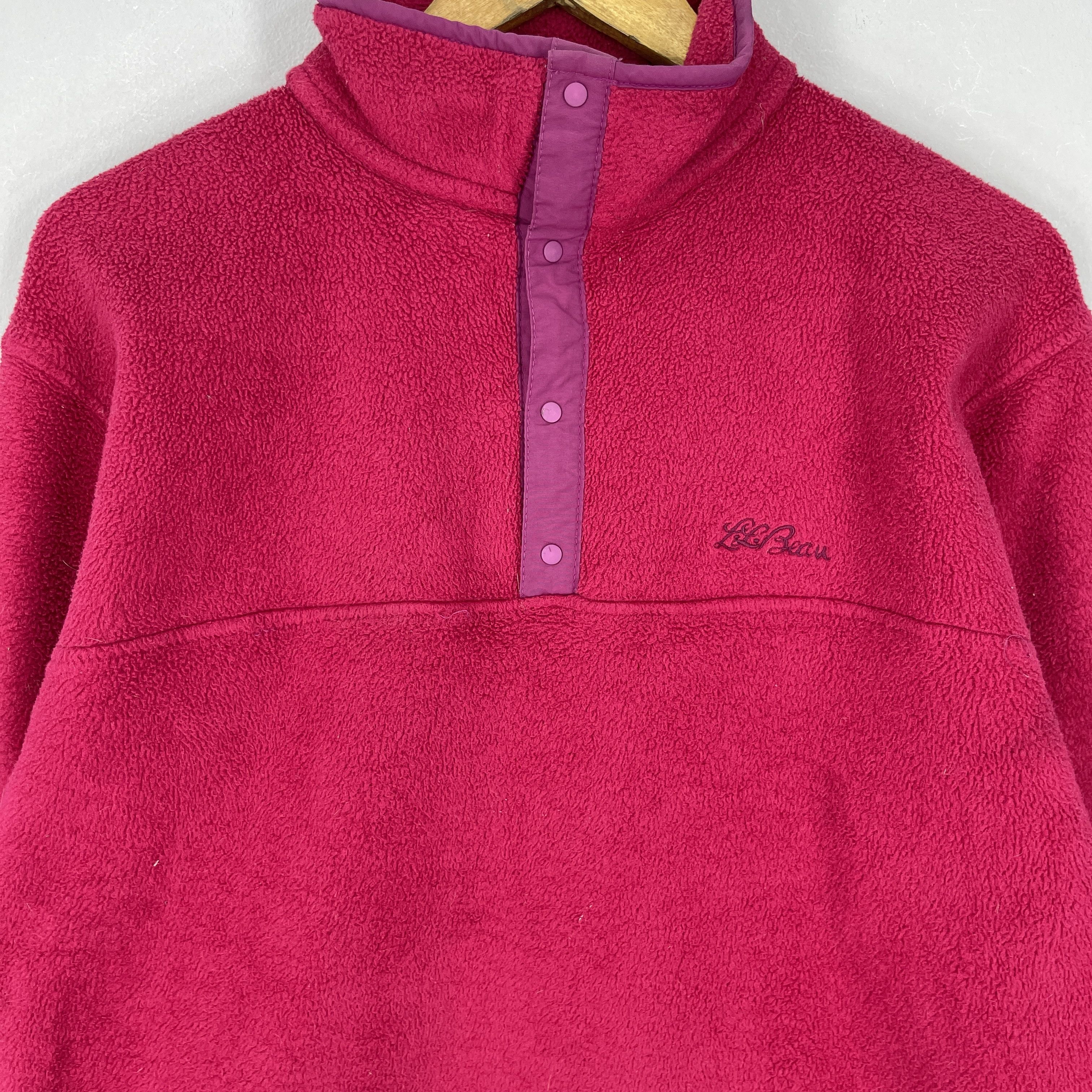 L.L. Bean Vintage 90's LL BEAN Pullover Button Up Fleece Jacket Size US M / EU 48-50 / 2 - 2 Thumbnail