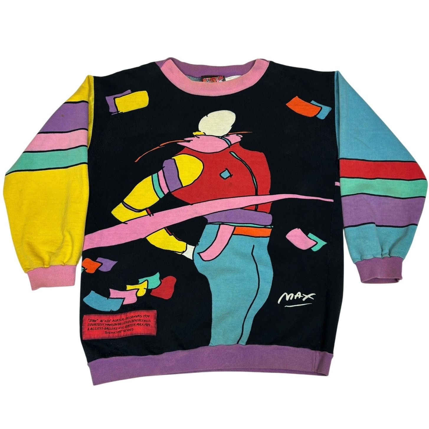 Vintage Neo Max Peter Max Vintage 1987 Sweatshirt Men's Medium Art Size US M / EU 48-50 / 2 - 1 Thumbnail