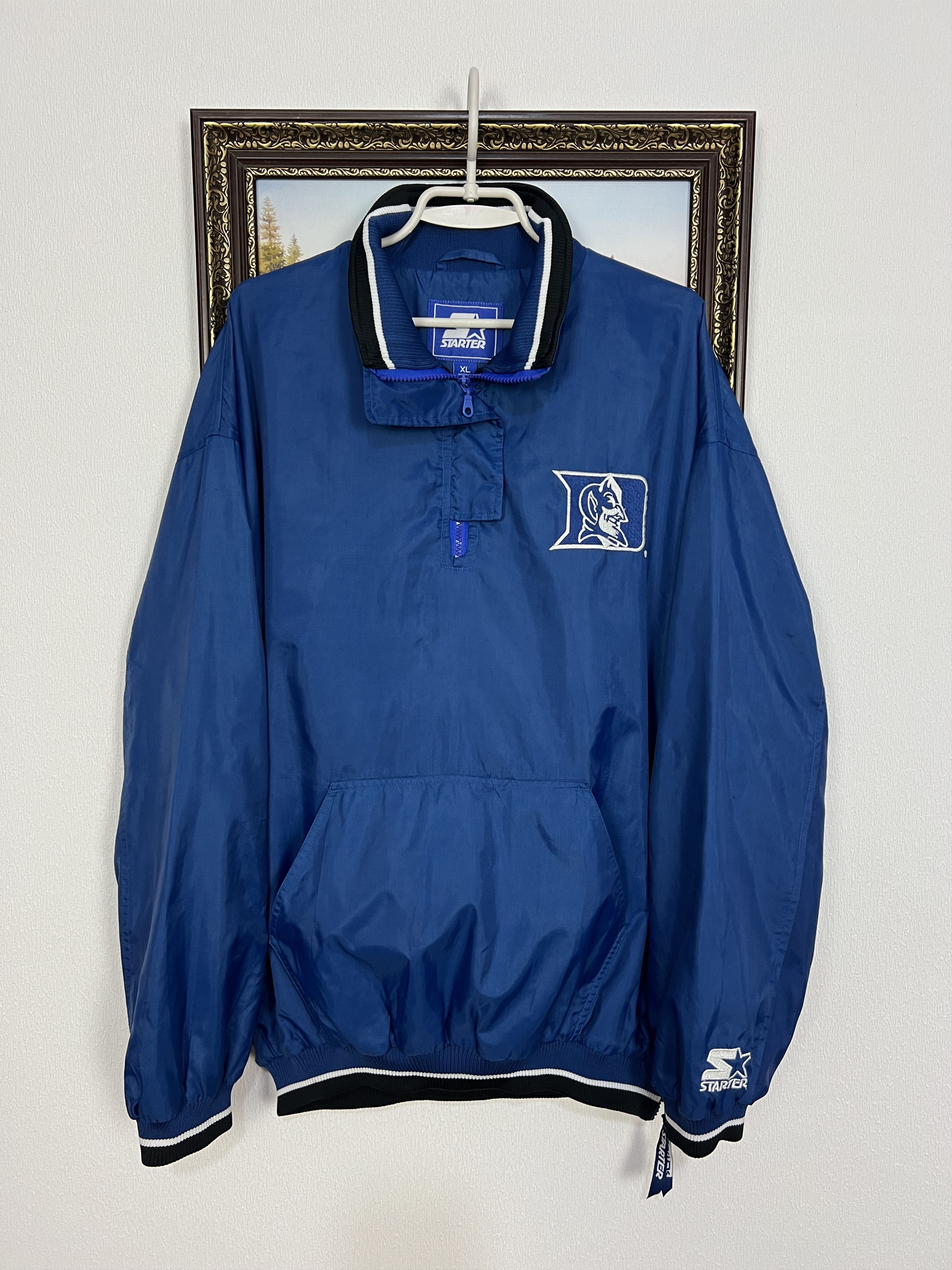 Starter Duke University Blue Devils Jacket NCAA Bomber Windbreaker Size US XL / EU 56 / 4 - 1 Thumbnail