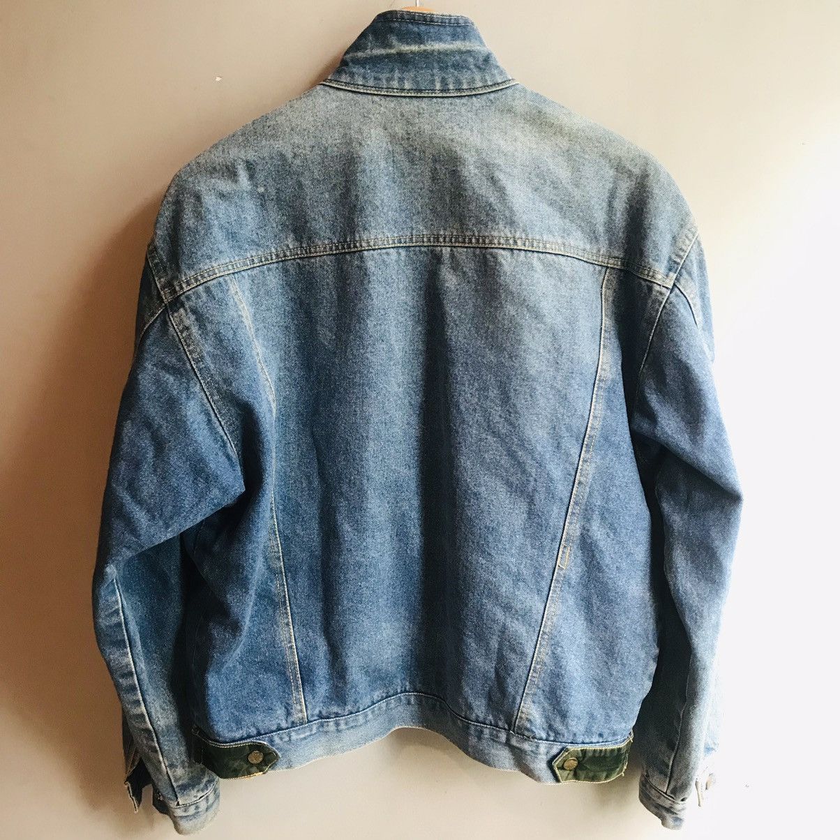 Seditionaries × Vintage Vintage Velour Collar Denim Jacket Size US M / EU 48-50 / 2 - 6 Thumbnail
