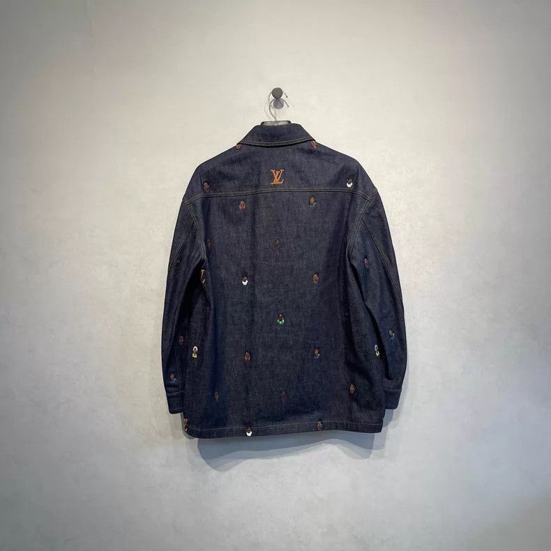 Louis Vuitton Louis Vuitton SS24 monogram logo embroidered denim shirt j Size US S / EU 44-46 / 1 - 3 Thumbnail