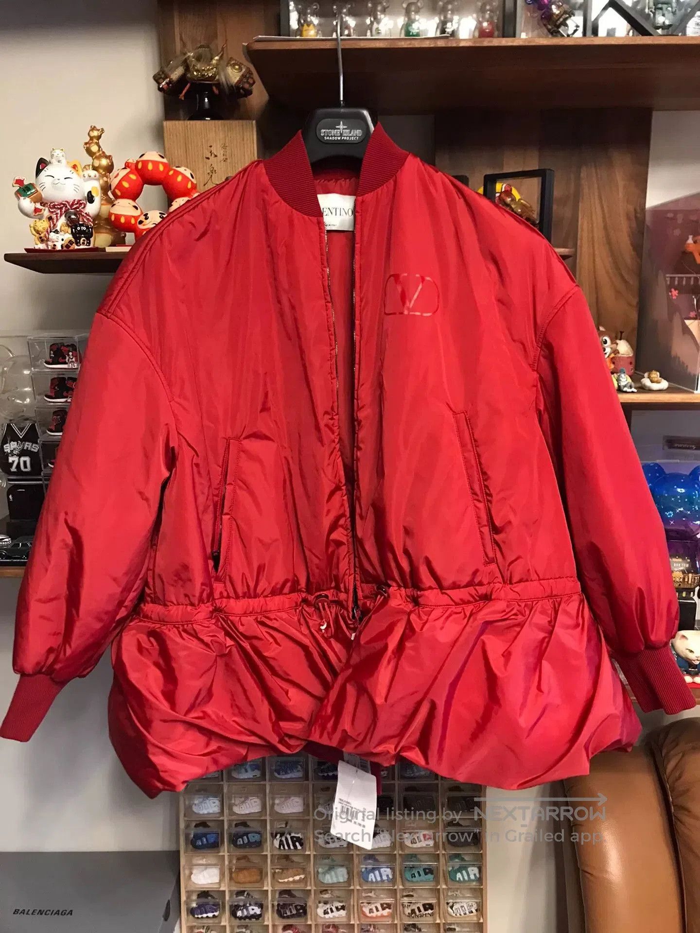 Valentino Red Valentino Cotton Baseball Collar Coat. Size S / US 4 / IT 40 - 1 Thumbnail