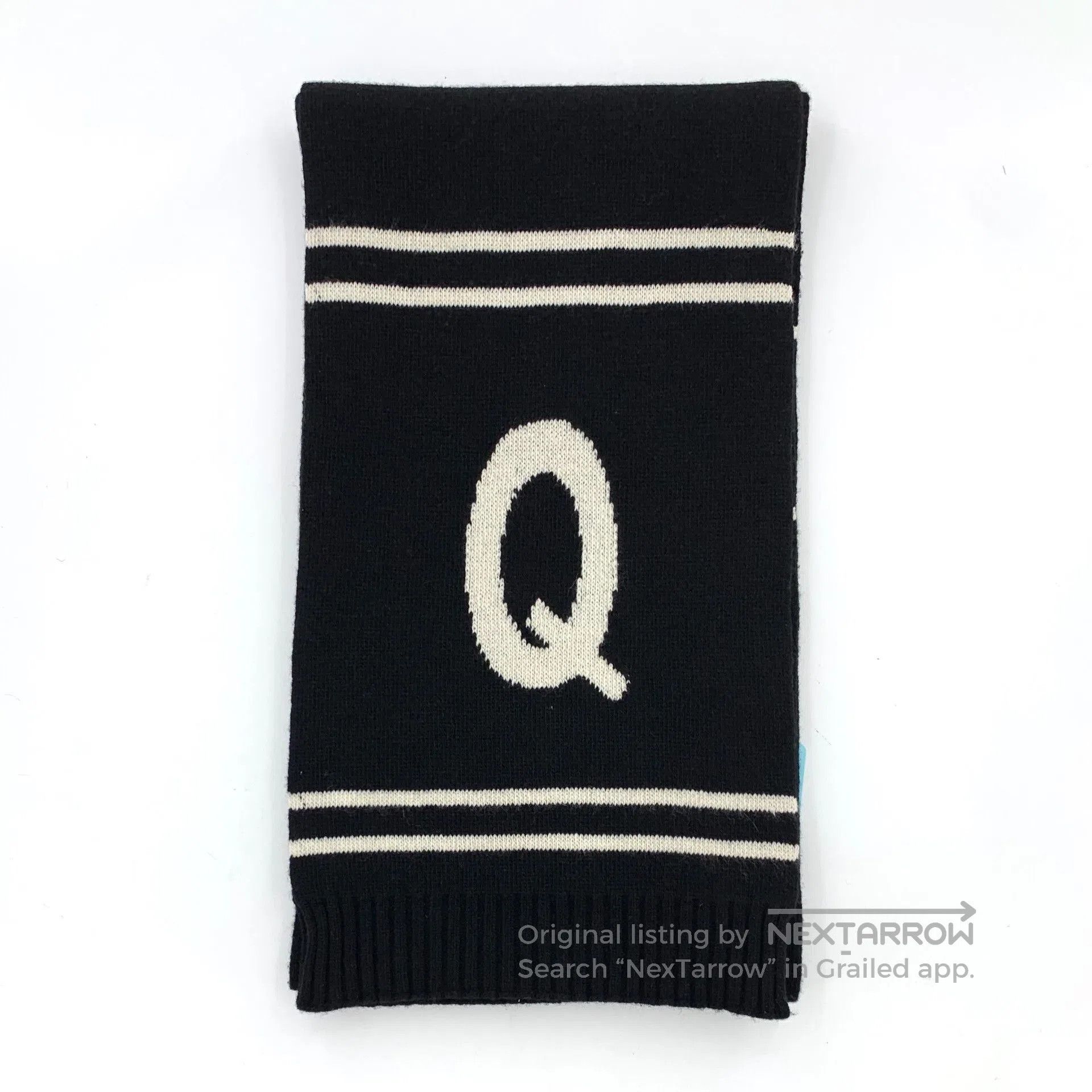 Dior Dior Black Logo Letter Wool Scarf. Size ONE SIZE - 2 Thumbnail
