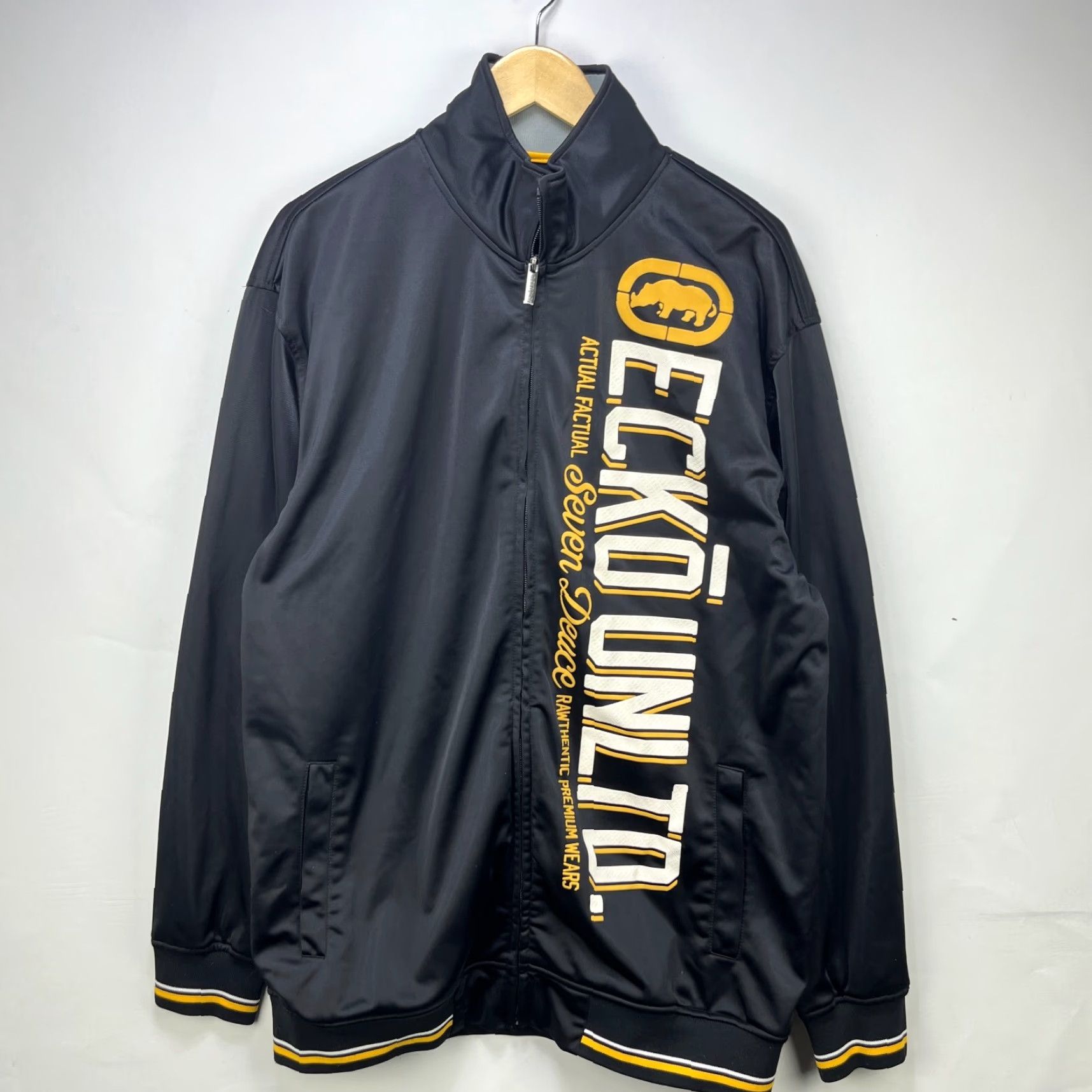 Ecko Unltd. VINTAGE Ecko Unltd Track Jacket XL Black Mens Zip Up Size US XL / EU 56 / 4 - 2 Thumbnail