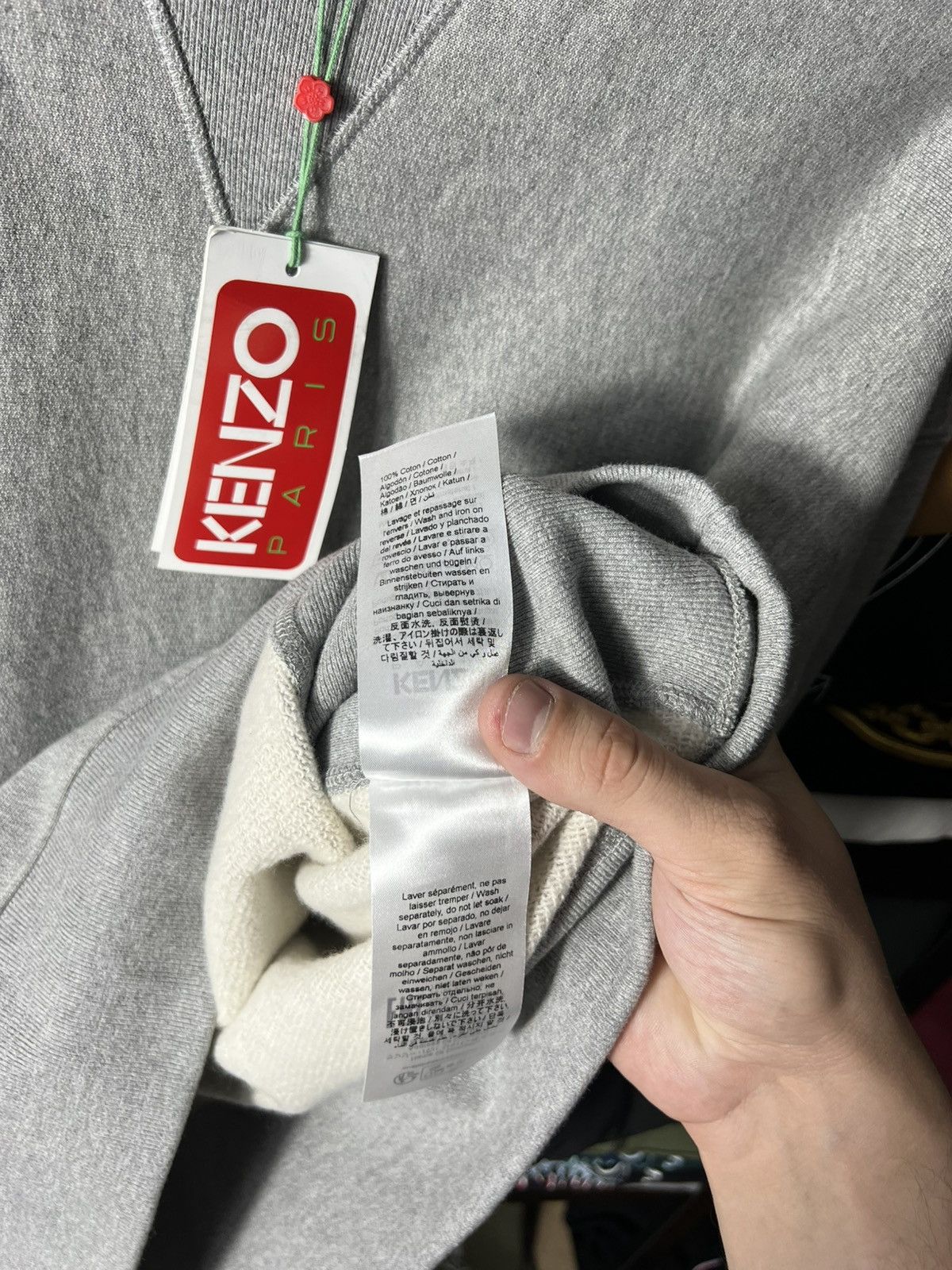 Kenzo 🔥 Kenzo Paris Oversized Sweatshirt — Grey Size S Size US S / EU 44-46 / 1 - 16 Thumbnail