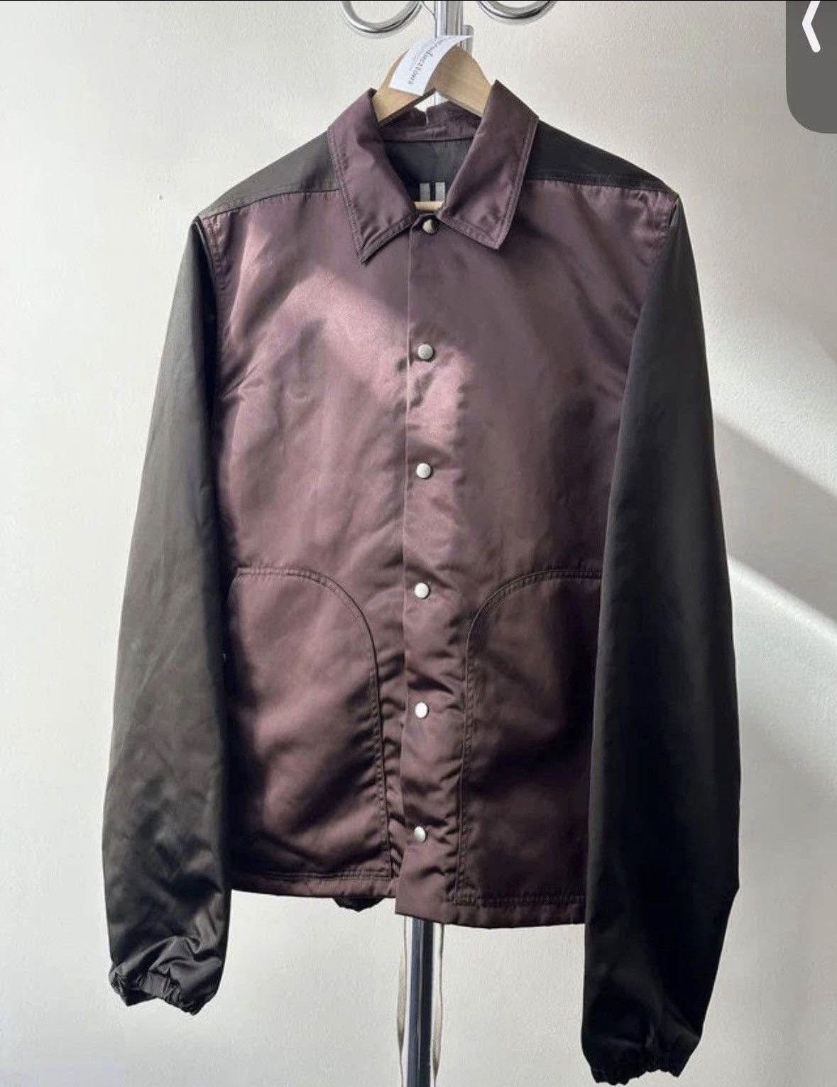 Rick Owens Rick Owens Burgundy Bauhaus Bomber Jacket Size US M / EU 48-50 / 2 - 1 Thumbnail