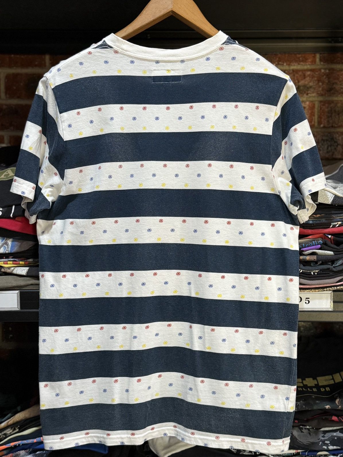 Stussy Stussy Stripe Monogram Authentic Gear Streetwear Tee Size US L / EU 52-54 / 3 - 2 Thumbnail