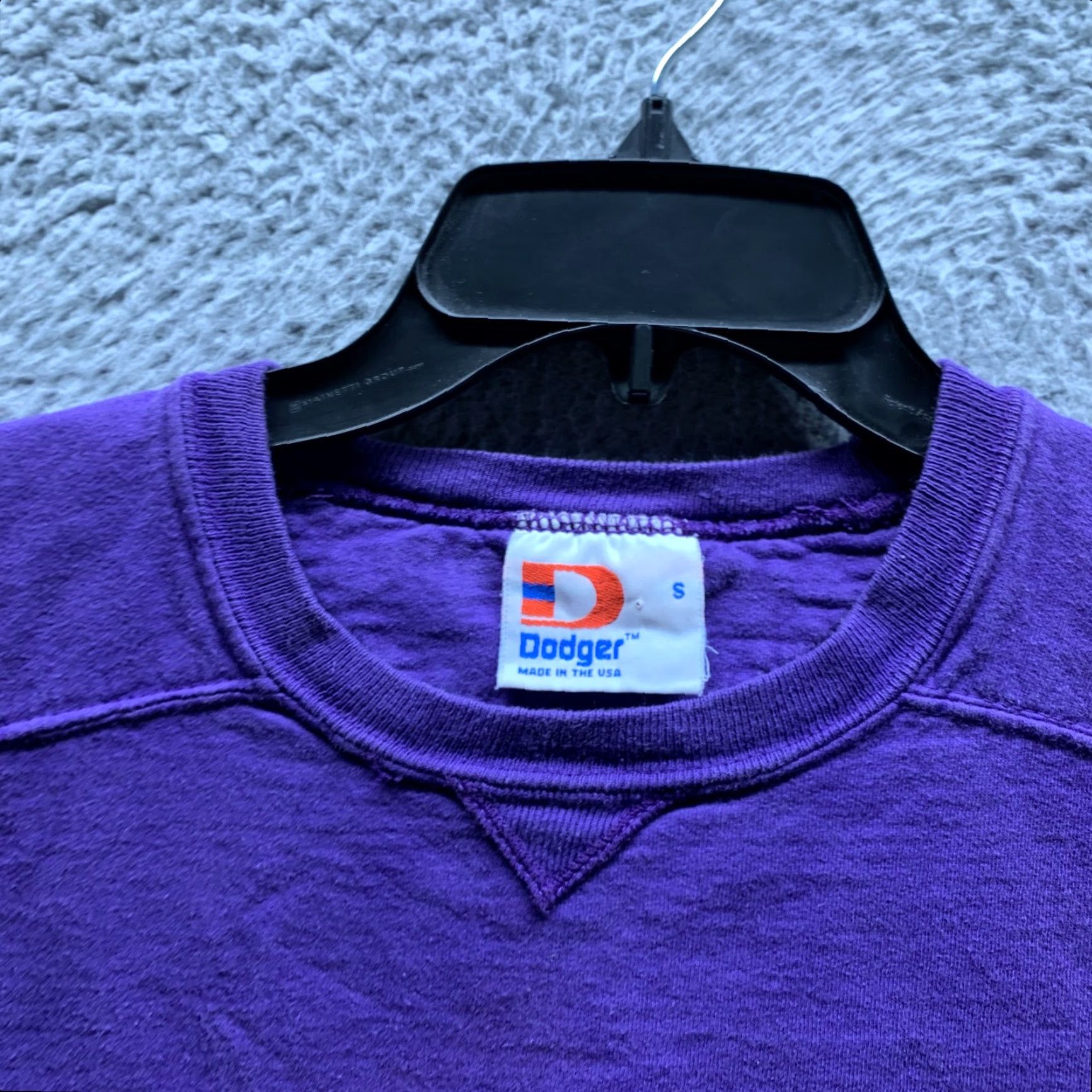 Vintage VINTAGE Dodger Sweatshirt Mens Small Purple Embroidery 90s Sweatshirt Pullover Crew Neck Cotton Fleece Heavyweight Size US S / EU 44-46 / 1 - 7 Thumbnail