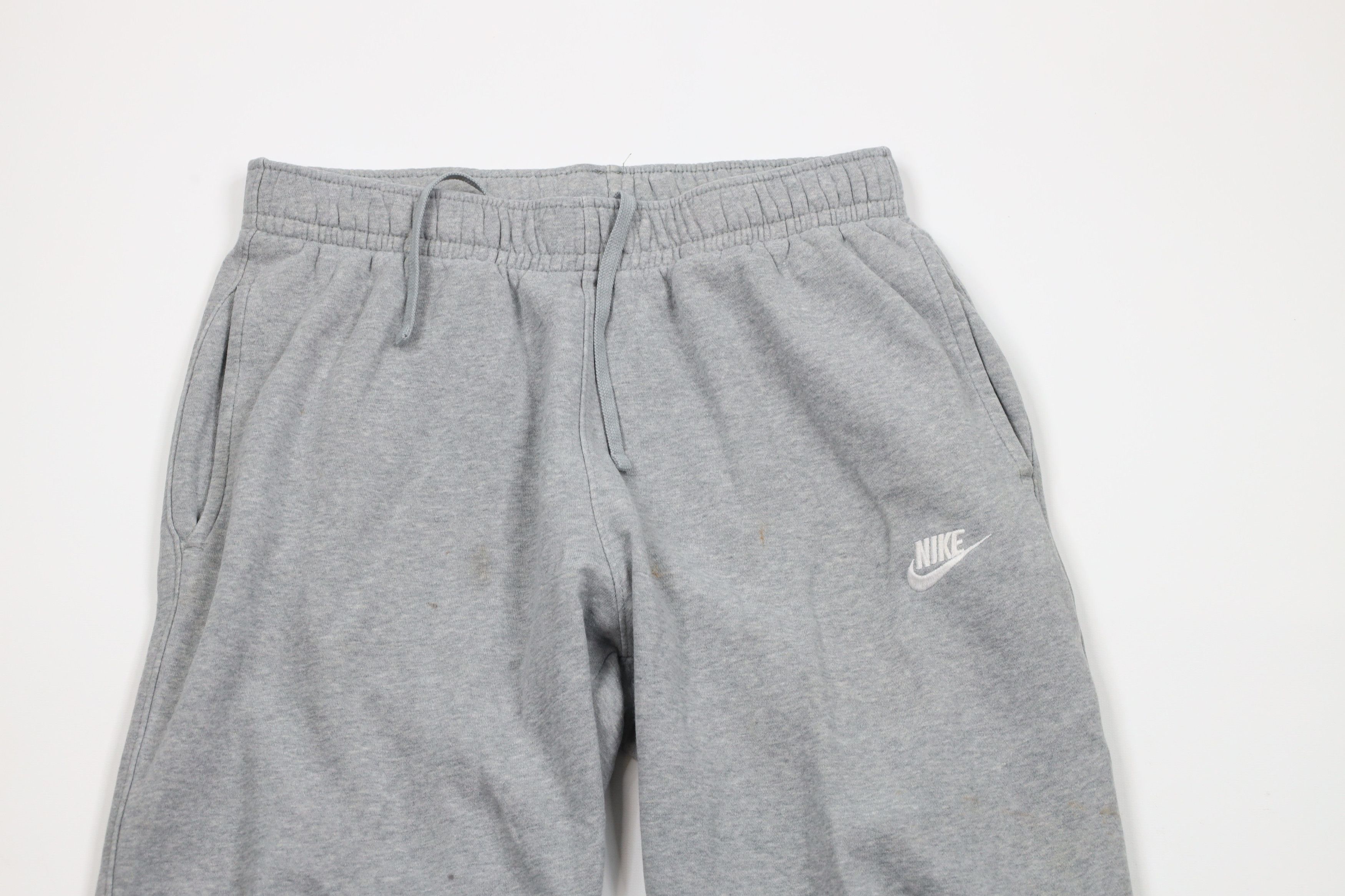 Nike × Vintage Vintage Y2K Nike Travis Scott Mini Swoosh Sweatpants Gray Size US 34 / EU 50 - 2 Thumbnail