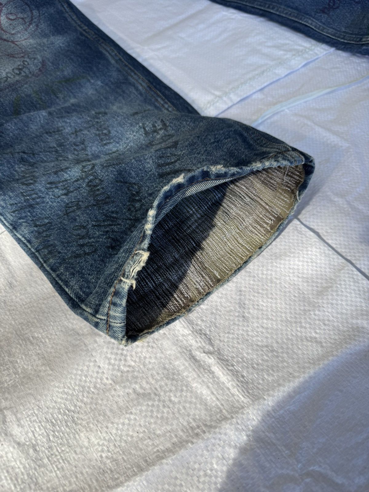 Balenciaga Balenciaga Skribble Denim (Repaired Heel Bite) Size US 30 / EU 46 - 4 Thumbnail
