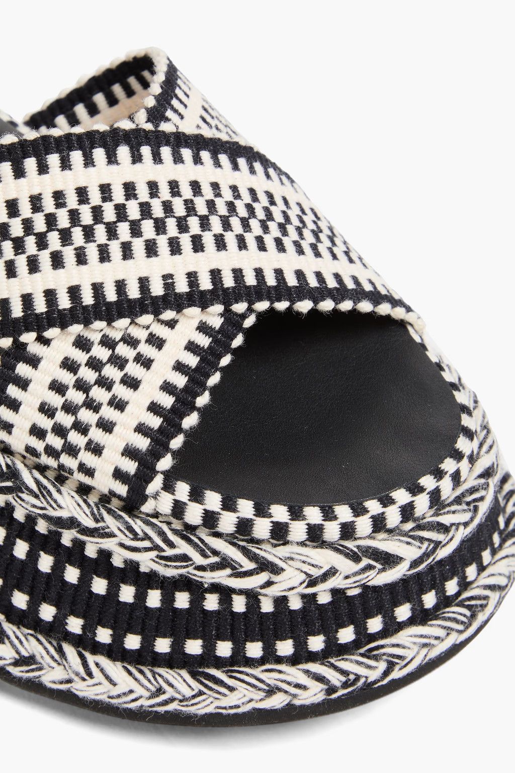 Chloe o1y0825 Sandals in Black/White Size US 5 / IT 35 - 3 Thumbnail