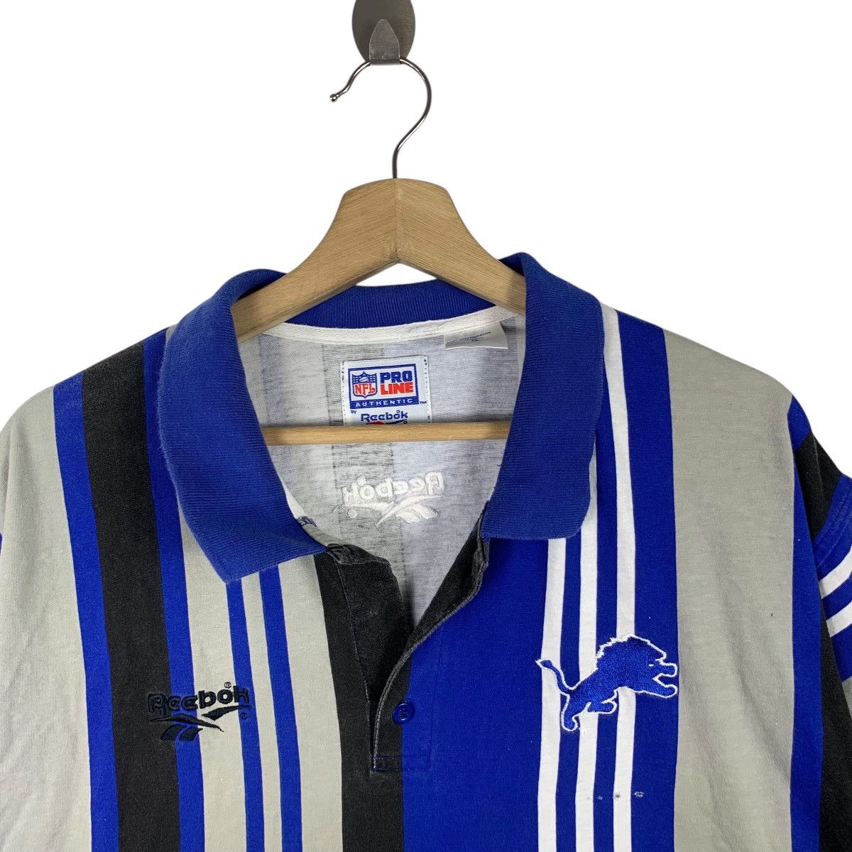 NFL Vintage NFL DETROIT LIONS Pro Line Reebok Football Tee Shirt Size US XL / EU 56 / 4 - 4 Thumbnail