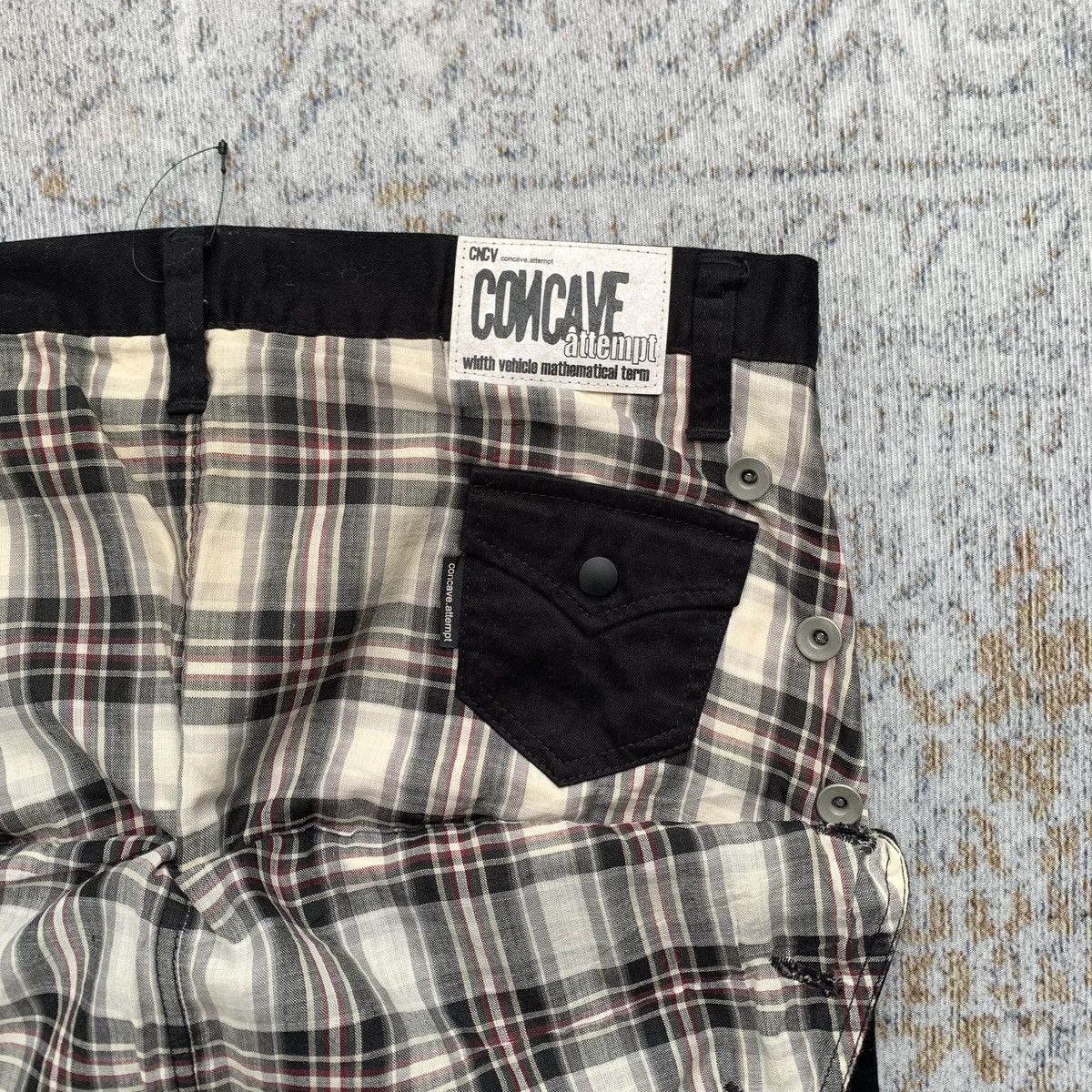Japanese Brand × Vintage 2000s CNCV Concave Attempt Japanese Brand Double Layer Pants Size US 34 / EU 50 - 3 Thumbnail