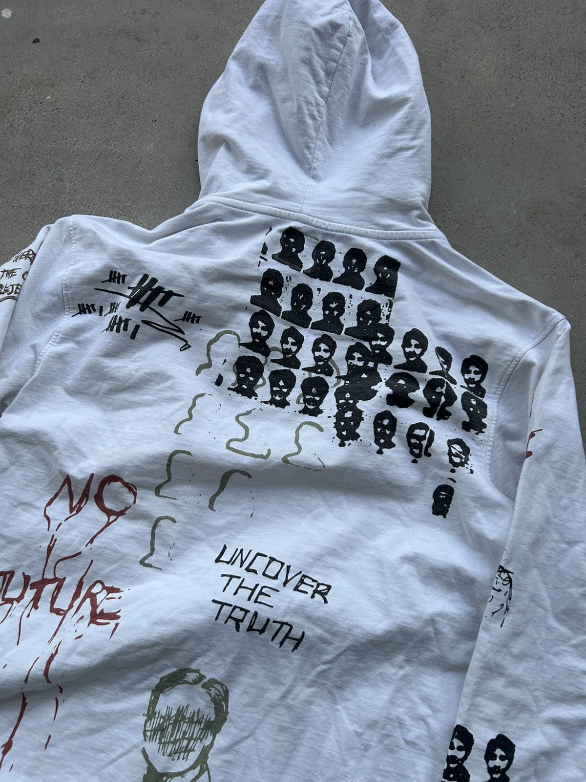 Japanese Brand Punk Royal Art Grunge Zip Up Hoodie Size US L / EU 52-54 / 3 - 5 Thumbnail