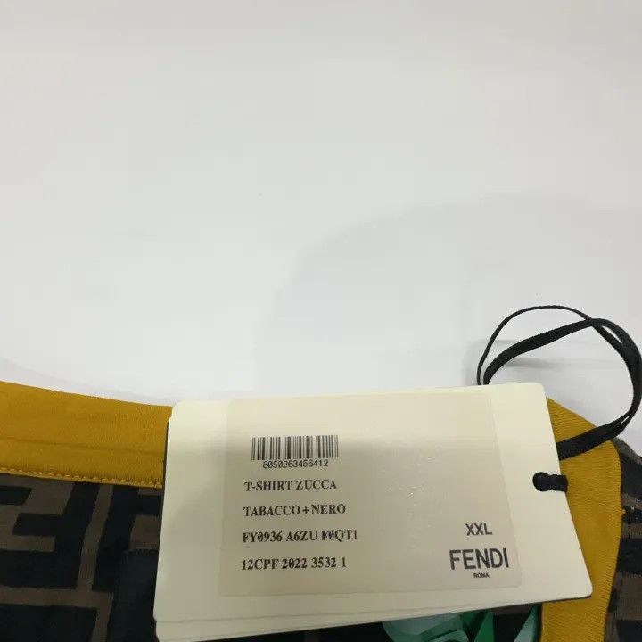 Fendi Fendi Brown Logo Print Short Sleeve T-Shirt -2507 Size US XXL / EU 58 / 5 - 6 Thumbnail