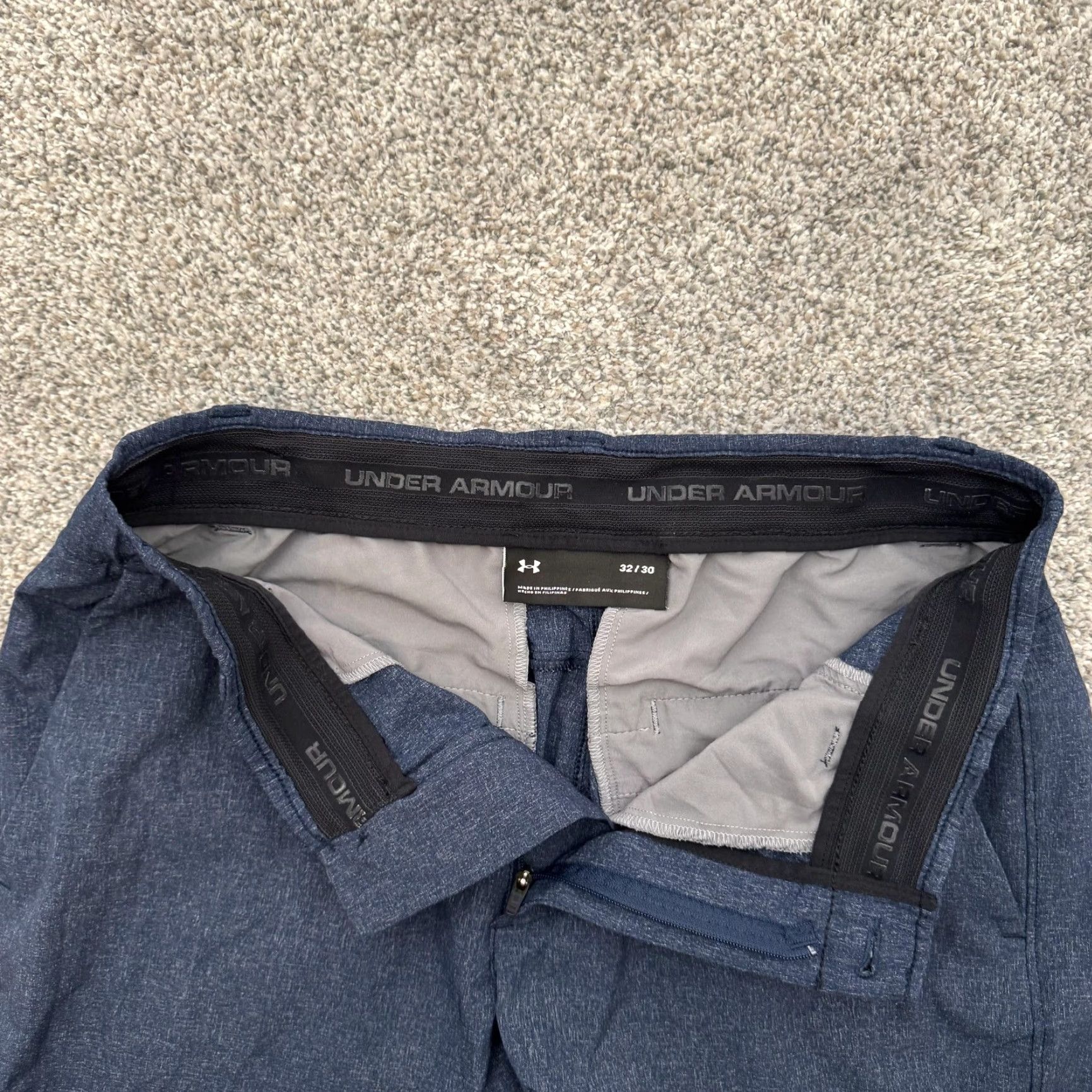 Under Armour Under Armour Pants Mens 30x29 Blue Performance Golf Chino Straight Leg Regular Waist 30 Inseam 29 Flat Front Size 32[x]30 2018 Mens Size US 32 / EU 48 - 6 Thumbnail
