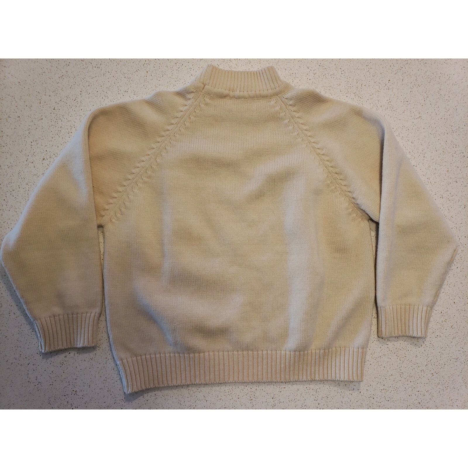 Other Vtg Ski Sweater Wool Cable Knit Pullover Italy Mens XS Ivory Size US XXS / EU 40 - 6 Thumbnail