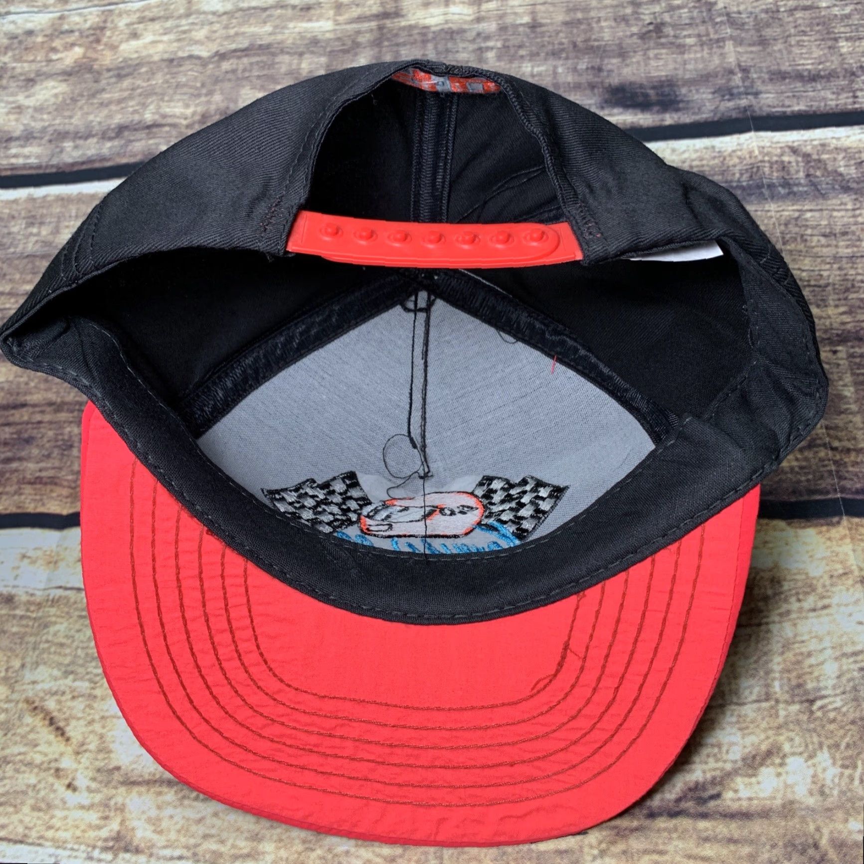 Vintage VINTAGE Kenny Wallace #40 Black Pink Hat Snap Back Cap NASCAR 90’s Made in USA Mens Adjustable White Hat Size ONE SIZE - 7 Thumbnail