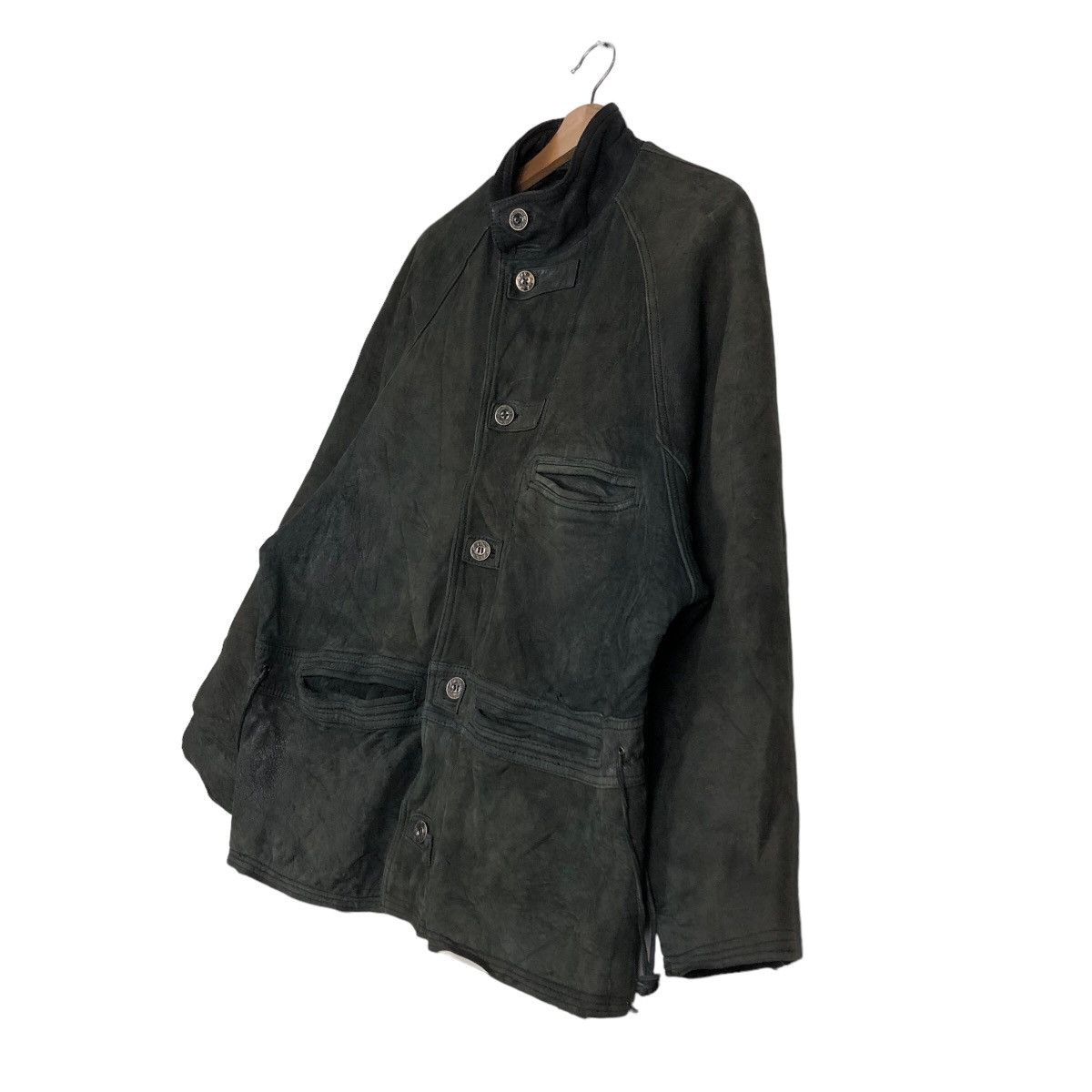 Issey Miyake 🔥Vintage Genuine Biker Leather Jacket Ball Basic Japan Size US M / EU 48-50 / 2 - 2 Thumbnail