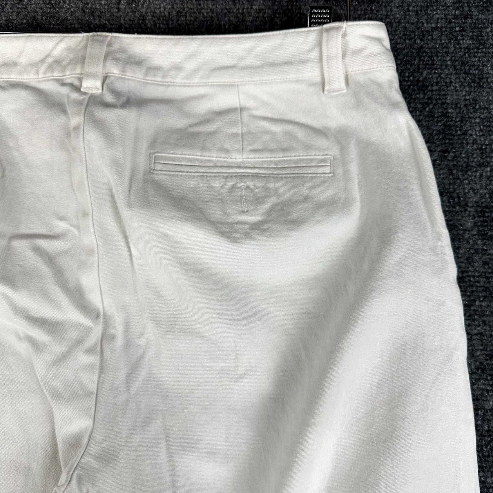 Ralph Lauren Lauren Ralph Lauren Womens Pants White Cotton Stretch Straight Leg Pockets Size 10 Size 32" / US 10 / IT 46 - 7 Thumbnail
