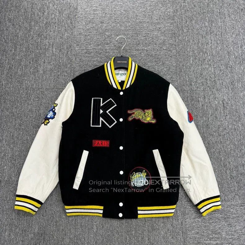 Vintage Kenzo Dragon Tiger Embroidered Varsity Jacket. Size US L / EU 52-54 / 3 - 1 Thumbnail