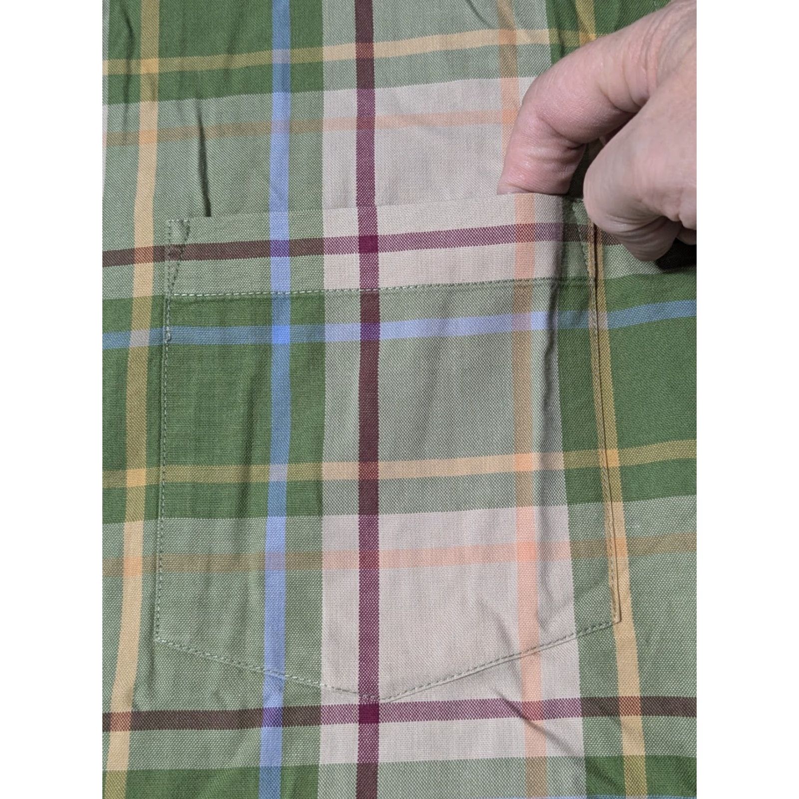 Jantzen JANTZEN Men XL Green Plaid Cotton Long Sleeve Button-Up Shirt Size US XL / EU 56 / 4 - 4 Thumbnail