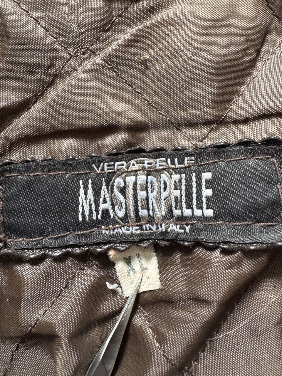 Leather Vintage Master Pelle Brown Leather Bomber Jacket Distressed Size US L / EU 52-54 / 3 - 11 Thumbnail