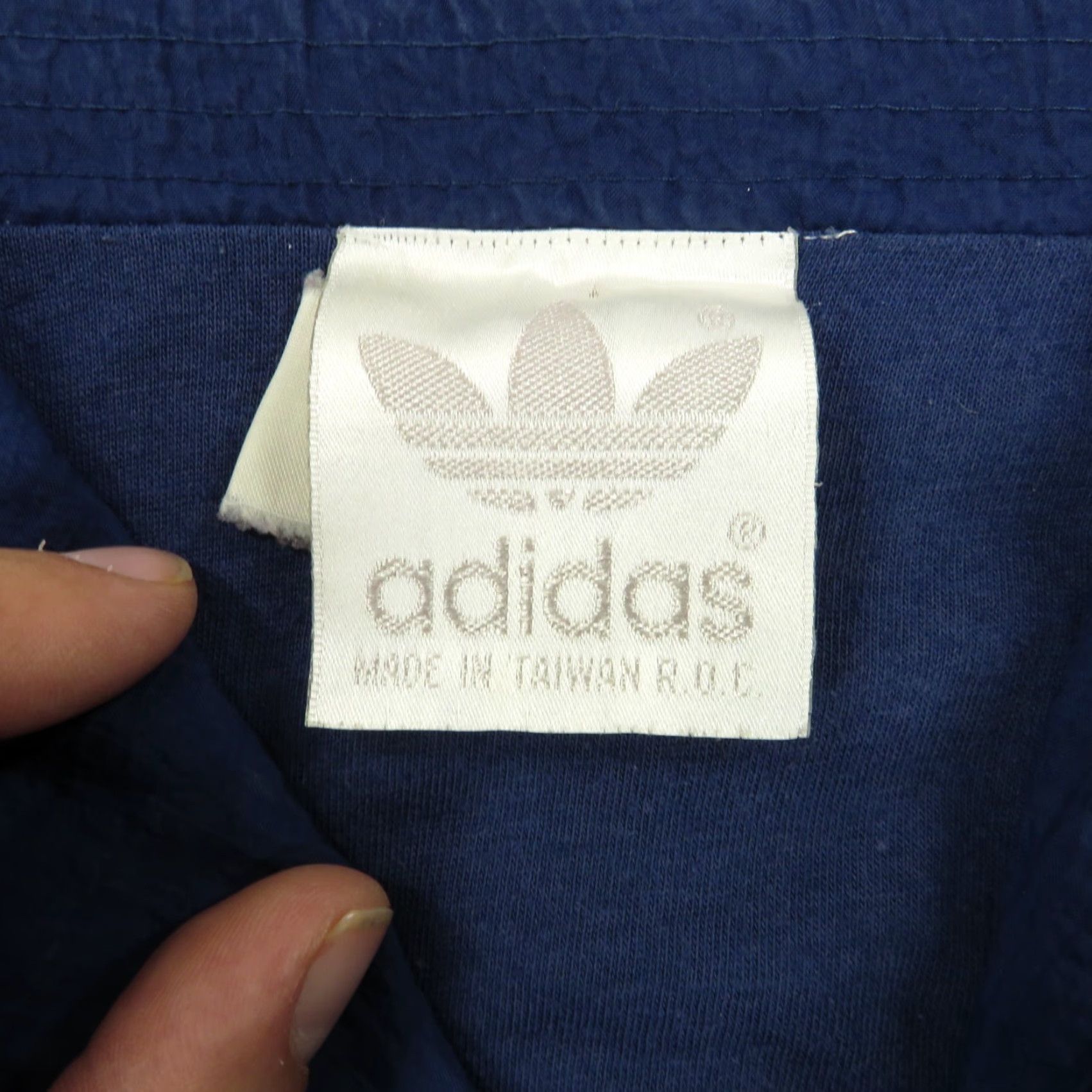 Adidas VINTAGE adidas Jacket Mens XXL Navy Red Trefoil Track Bomber Utility Pockets 80s Size US XXL / EU 58 / 5 - 6 Thumbnail