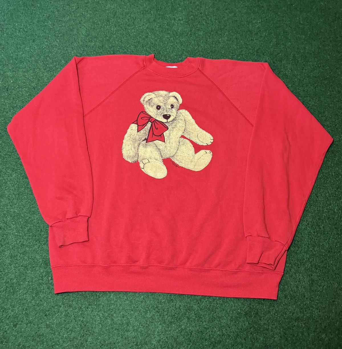 Hanes Vintage 90s Teddy Bear Polo Bear Style Grandma Sweatshirt Size US XXL / EU 58 / 5 - 1 Thumbnail