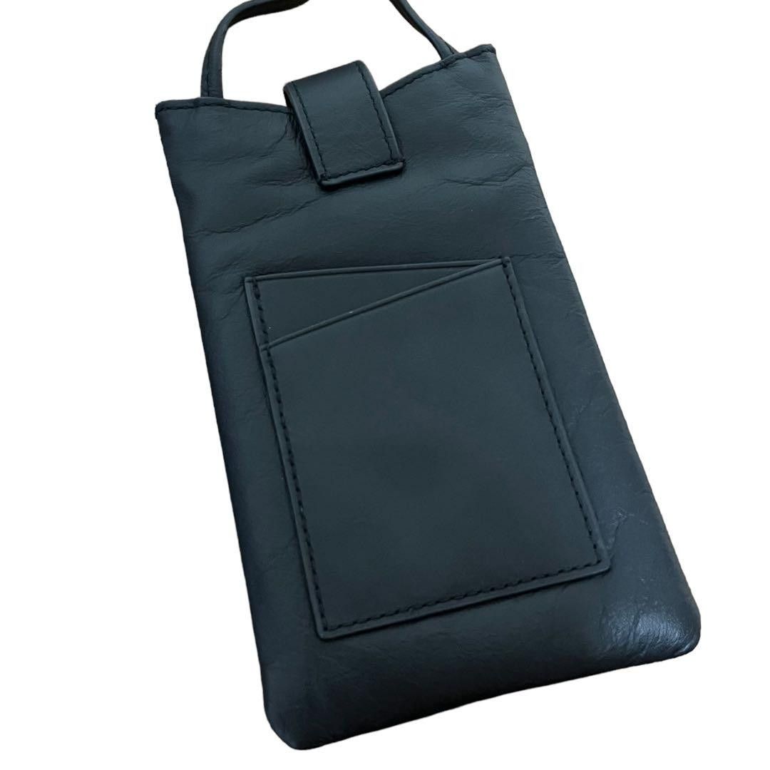 Yohji Yamamoto Logo Smartphone Shoulder Pouch