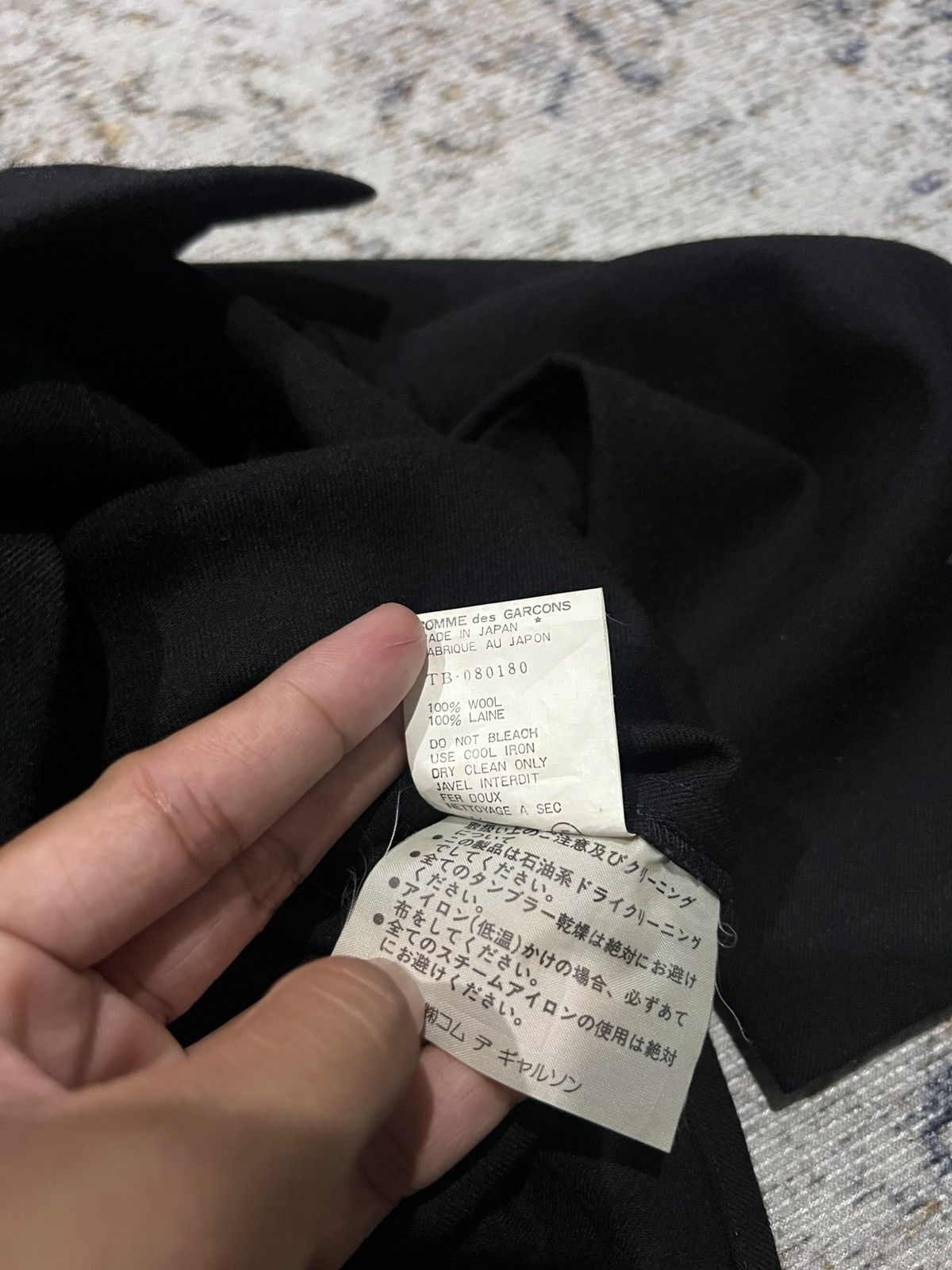 Comme des Garcons × Rei Kawakubo Aw92 Tricot Comme des Garcons Black Blazer Jacket Size US S / EU 44-46 / 1 - 7 Thumbnail