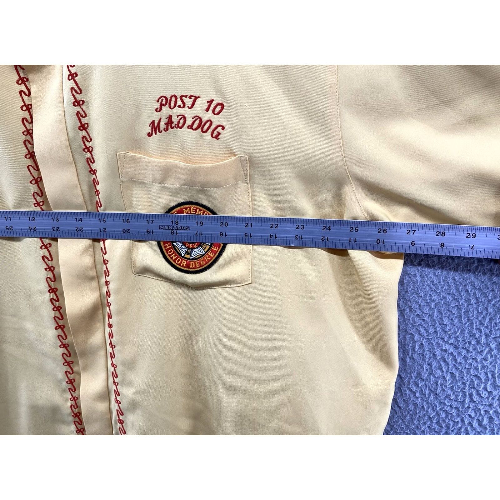 Alife VTG 90s VFW Life Member Button Up Pacific 15 Modalities Mites Hospital Shirt 3XL Size US XXL / EU 58 / 5 - 5 Thumbnail