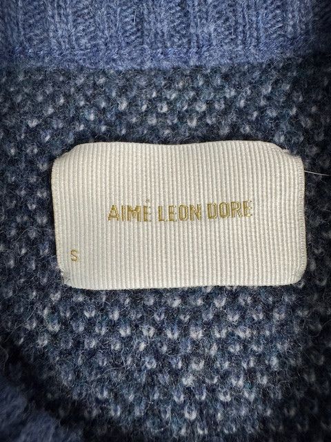 Aime Leon Dore Blue Patchwork Sweater, FW20 Size US S / EU 44-46 / 1 - 3 Thumbnail