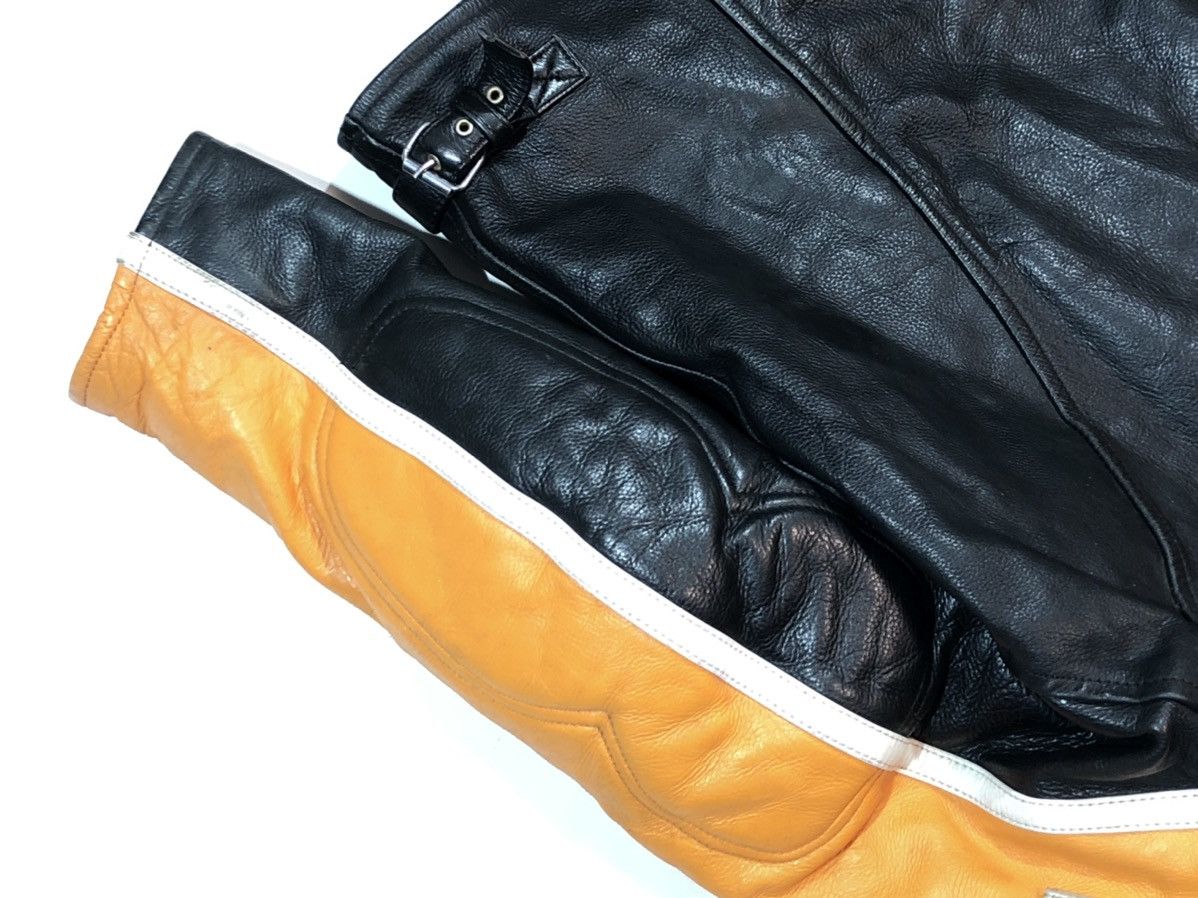 Ferrari × Honda × Yamaha Hunter Motorcycle Leather Jacket Racing Size US XL / EU 56 / 4 - 18 Thumbnail