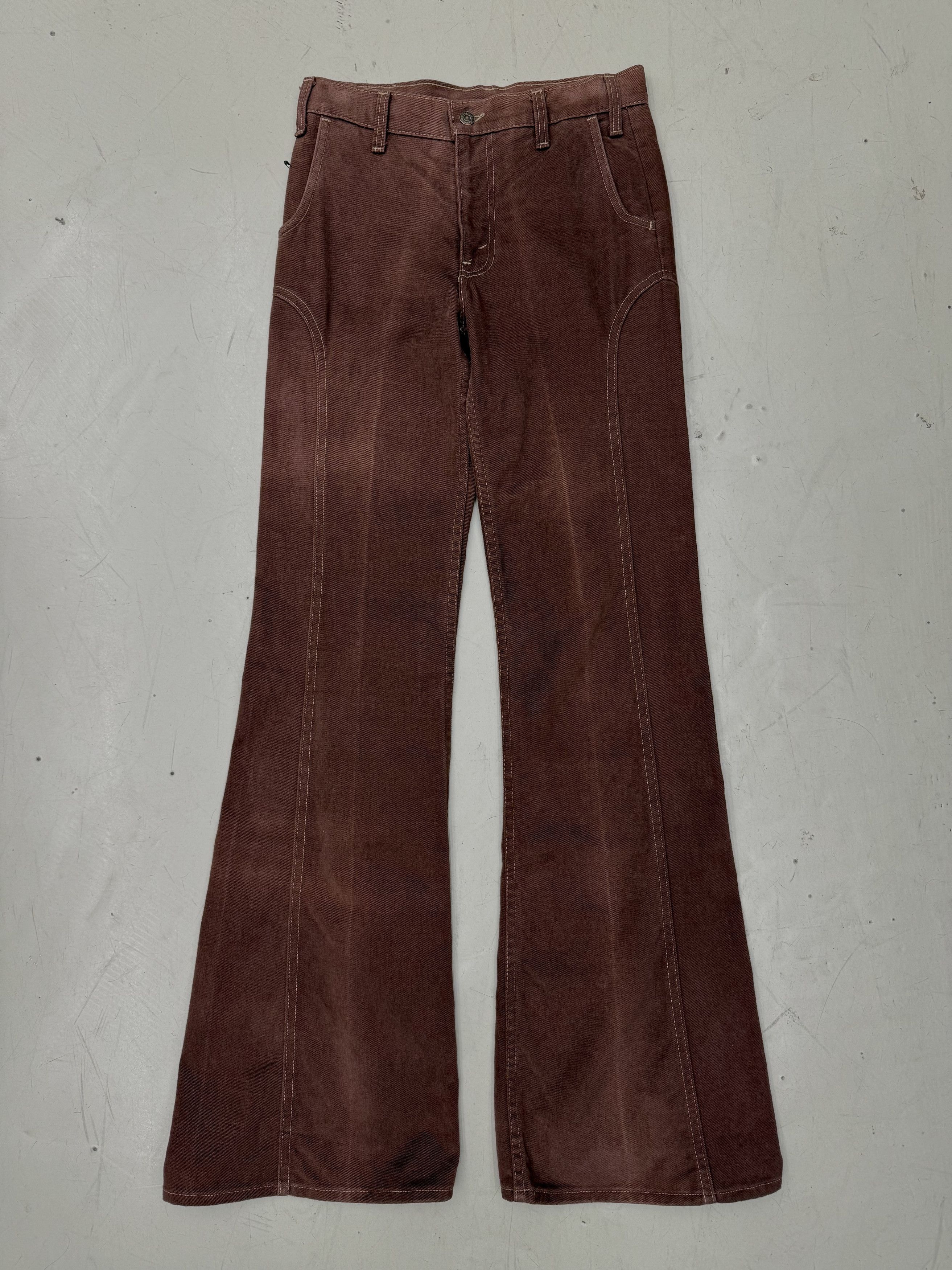 Levi's Vintage 70s Levi’s Flare Jeans – Brown Lowcut Size US 29 - 1 Thumbnail