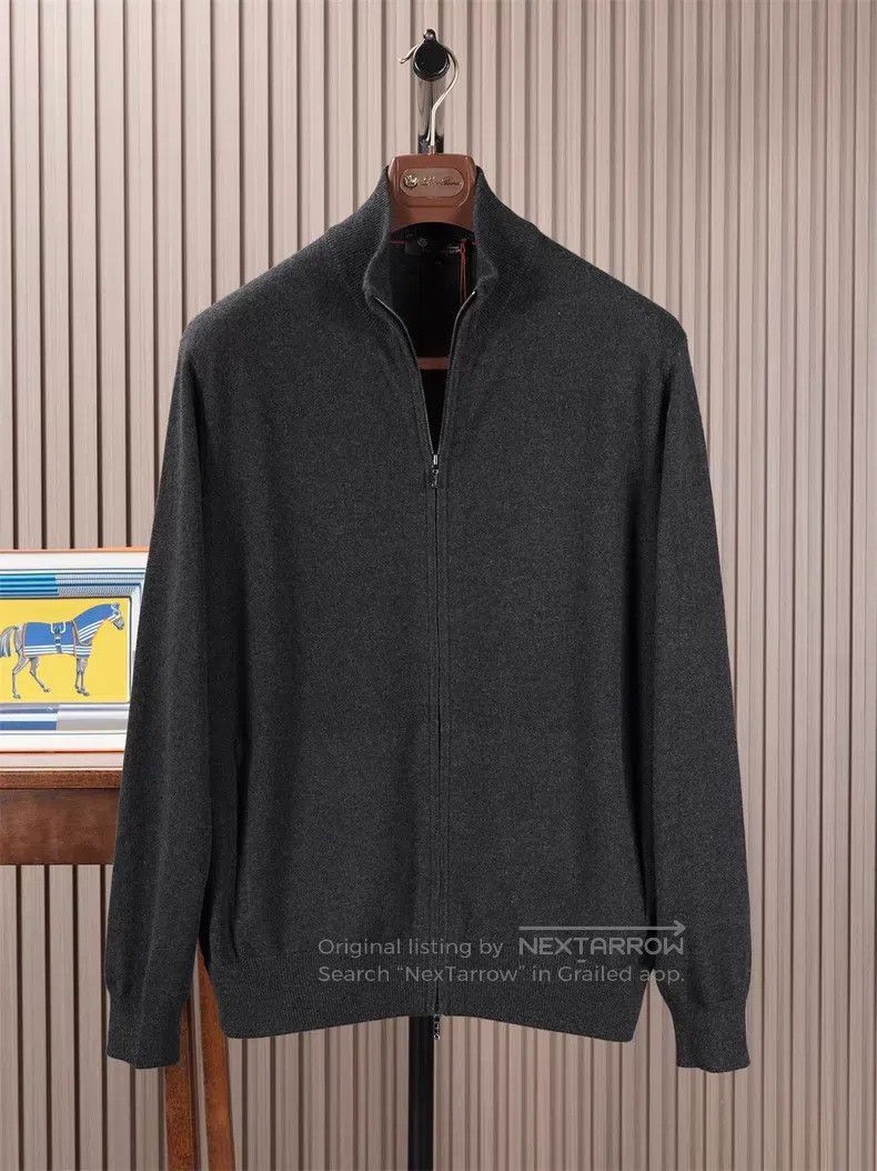 Loro Piana Loro Piana Full Zip Cashmere Knit Jacket Size US L / EU 52-54 / 3 - 1 Thumbnail