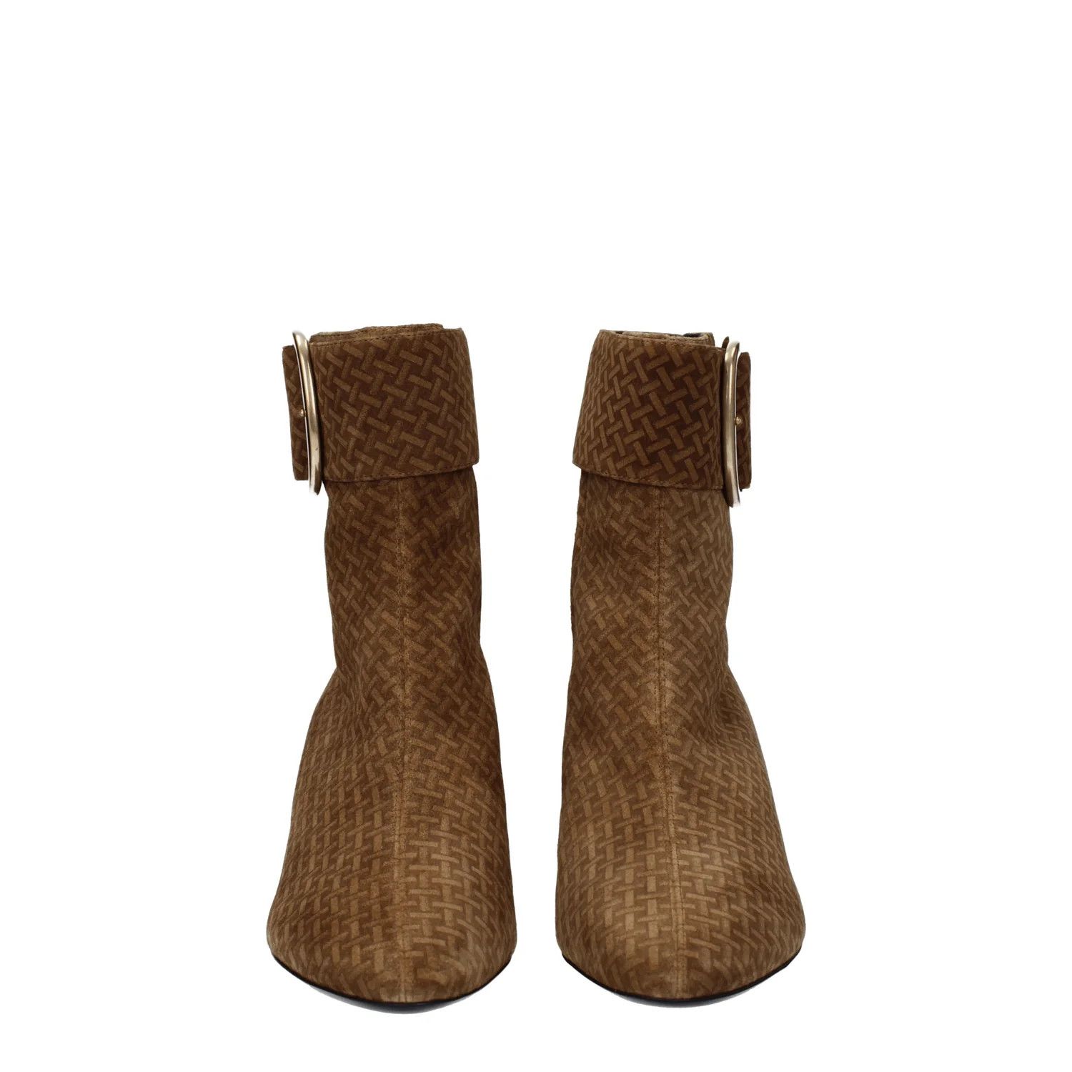 Saint Laurent Paris ob1o1e1124 Suede Ankle Boots in Brown Size US 6.5 / IT 36.5 - 3 Thumbnail