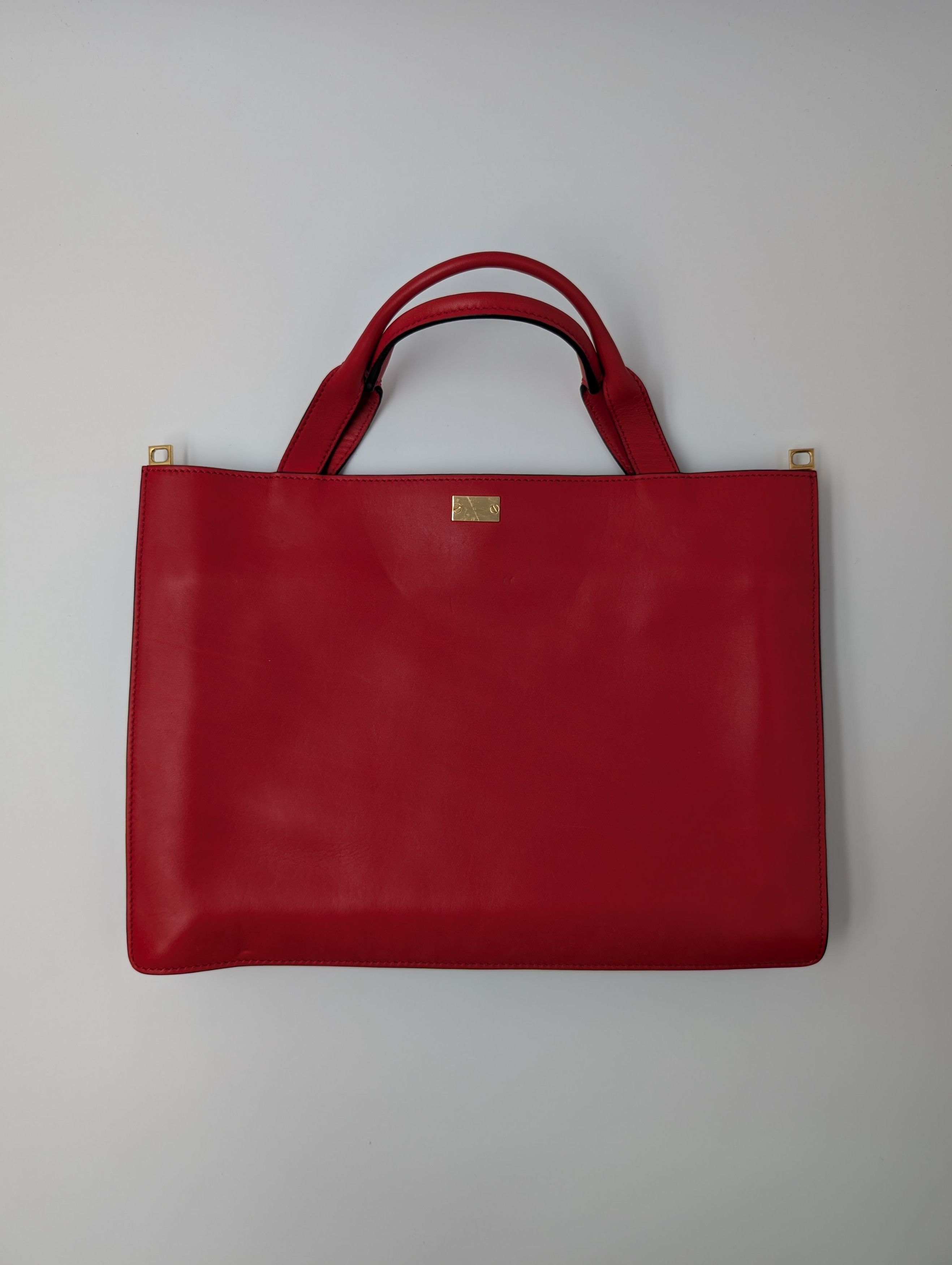 Marni Marni Red Leather Handbag With Shoulder Strap Size ONE SIZE - 3 Thumbnail
